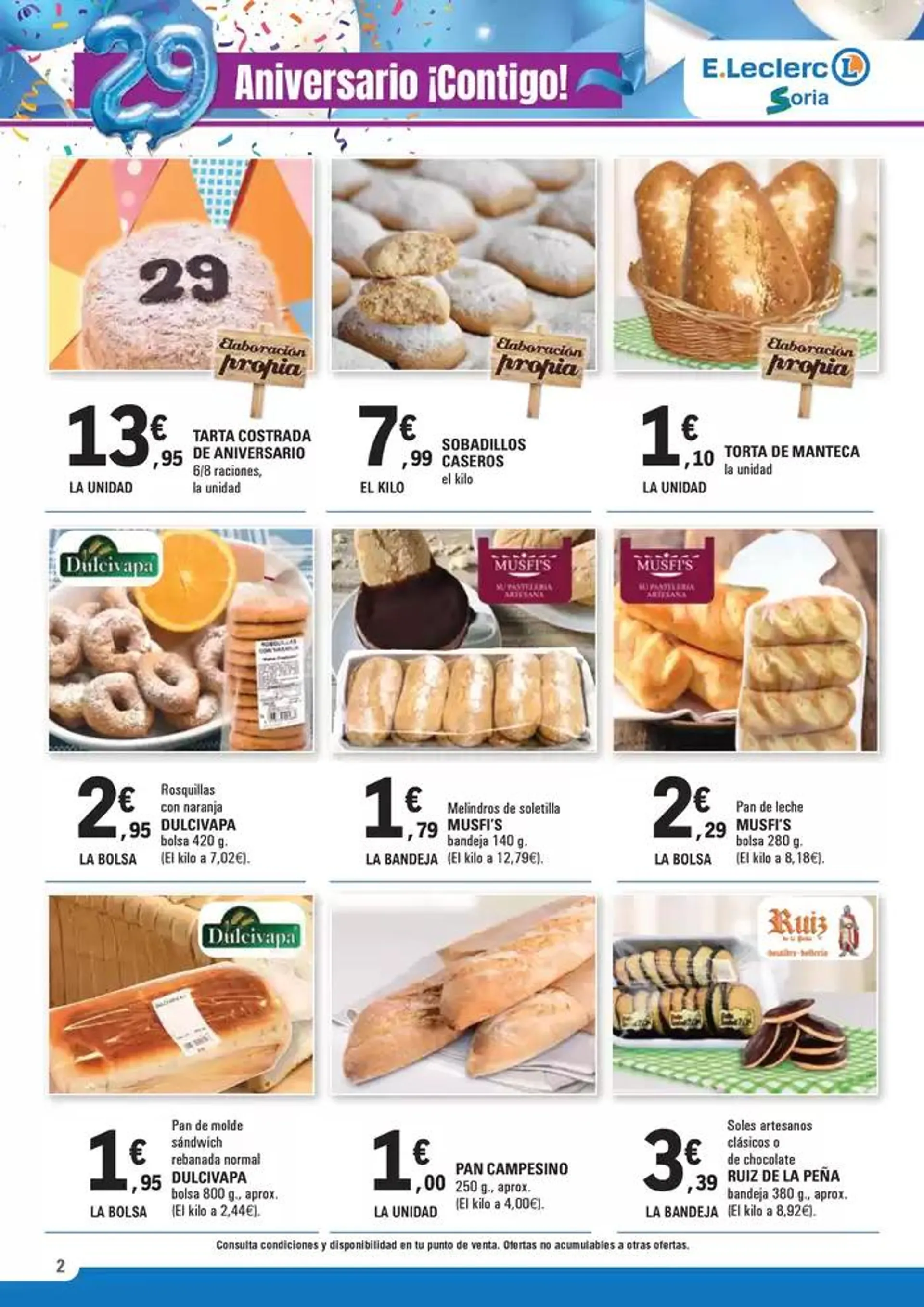 Catálogo de 29º Aniversario – Parte II E.Leclerc Soria 21 de mayo al 31 de mayo 2025 - Página 2