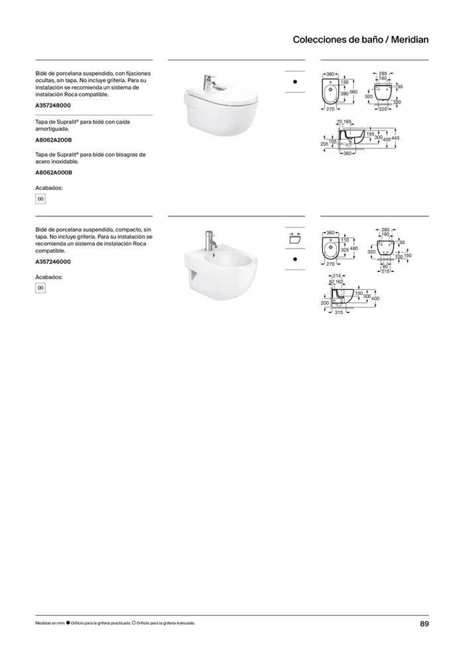 Catálogo de Colecciones de Baño, Muebles y Accesorios 19 de septiembre al 31 de diciembre 2024 - Página 91