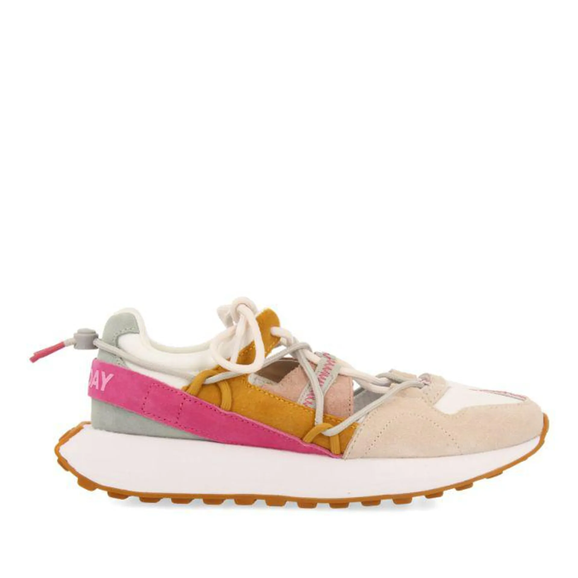 Leogane women's semi-open white sneakers