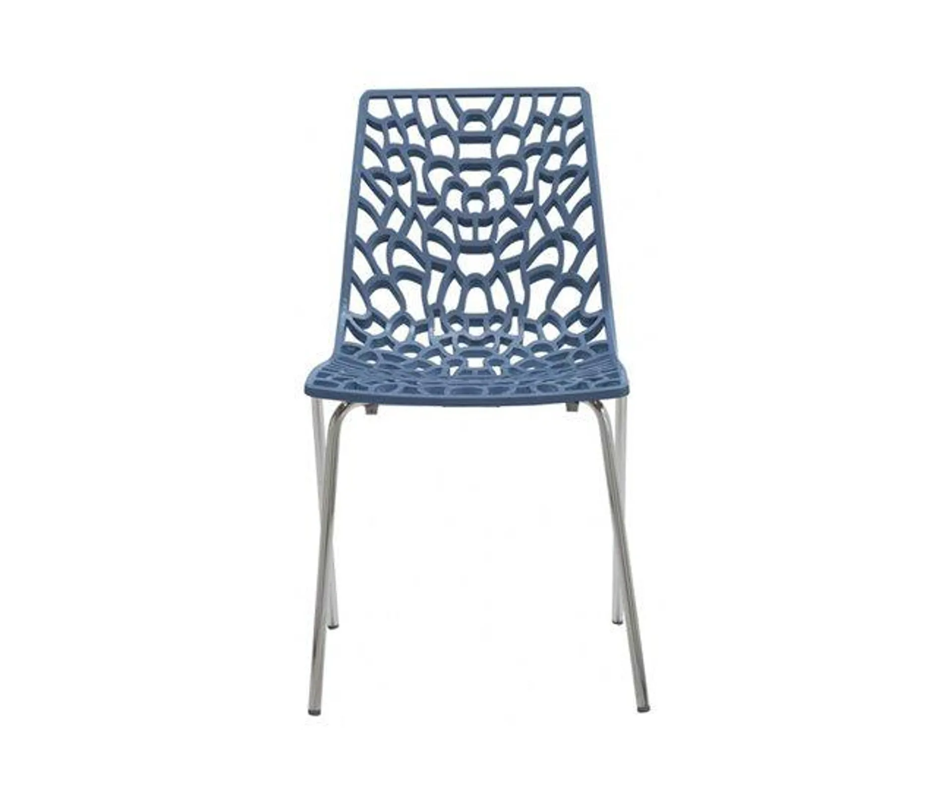 Silla de cocina DONNA fija PC azul