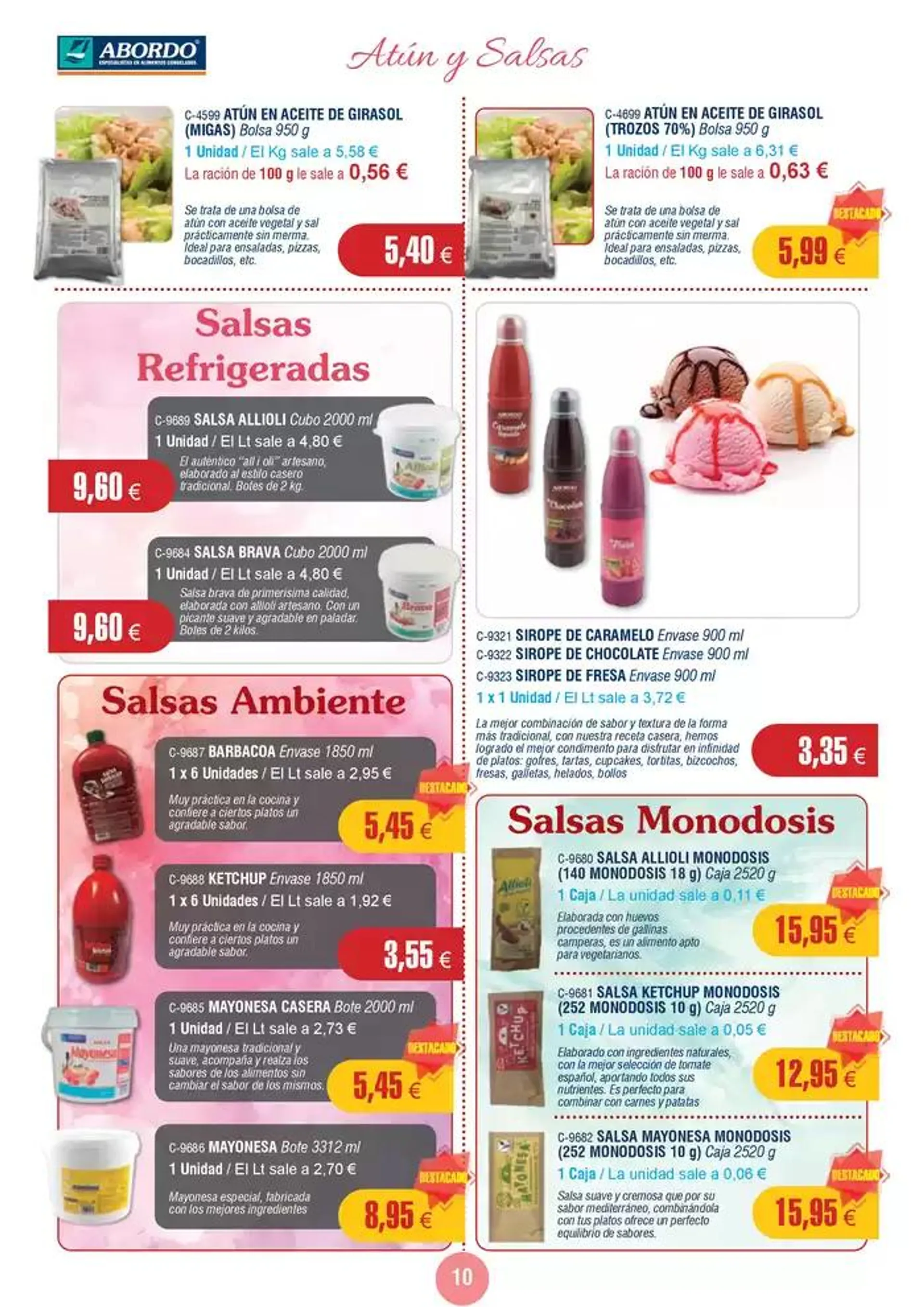 Catálogo de Precios válidos sujetos a posibles variaciones del 19 de mayo al 15 de junio de 2025. Precios sin I.V.A. 20 de mayo al 15 de junio 2025 - Página 10
