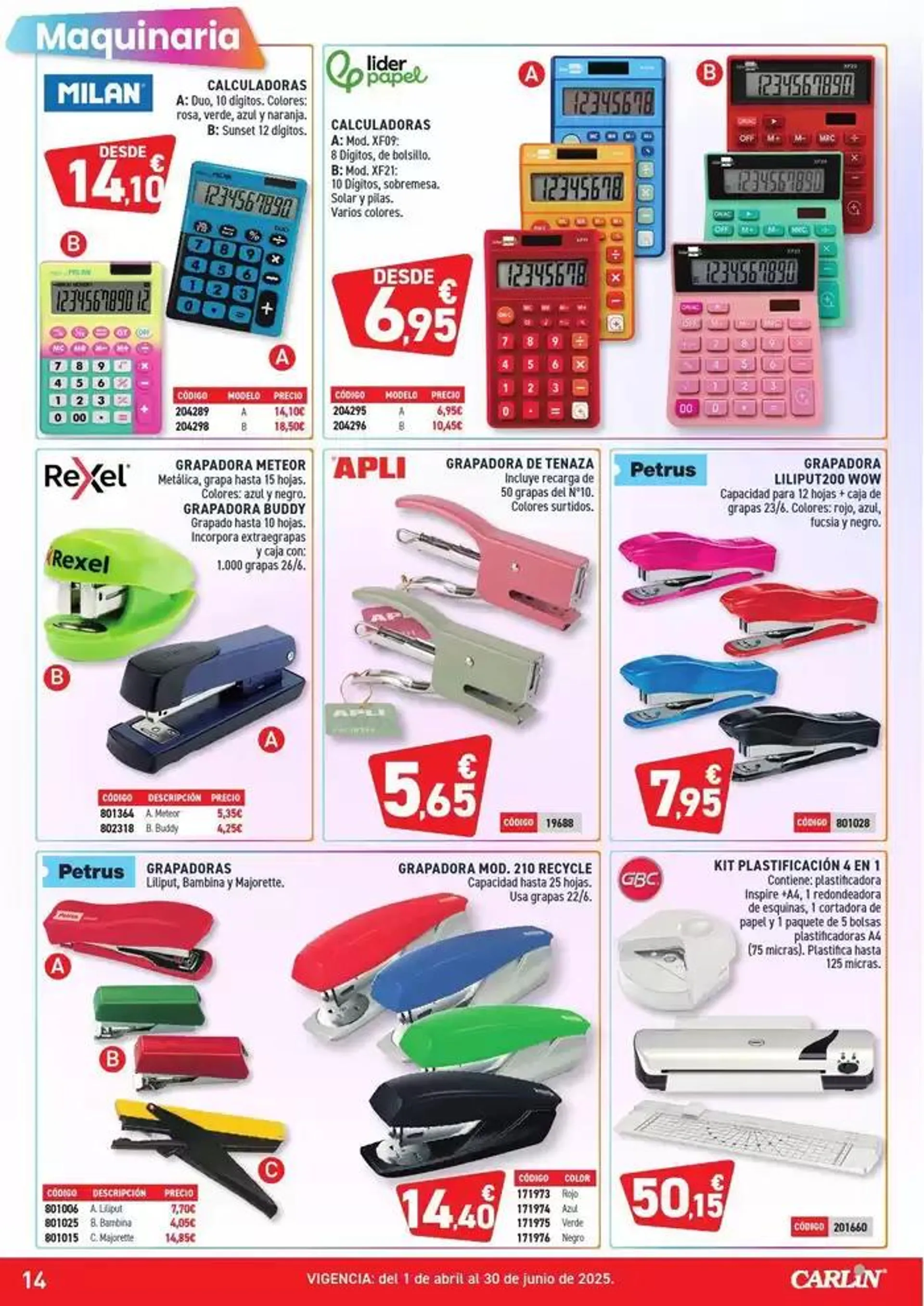 Catálogo de HIPER OFERTAS PAPELERÍA Nº5 1 de abril al 30 de junio 2025 - Página 14