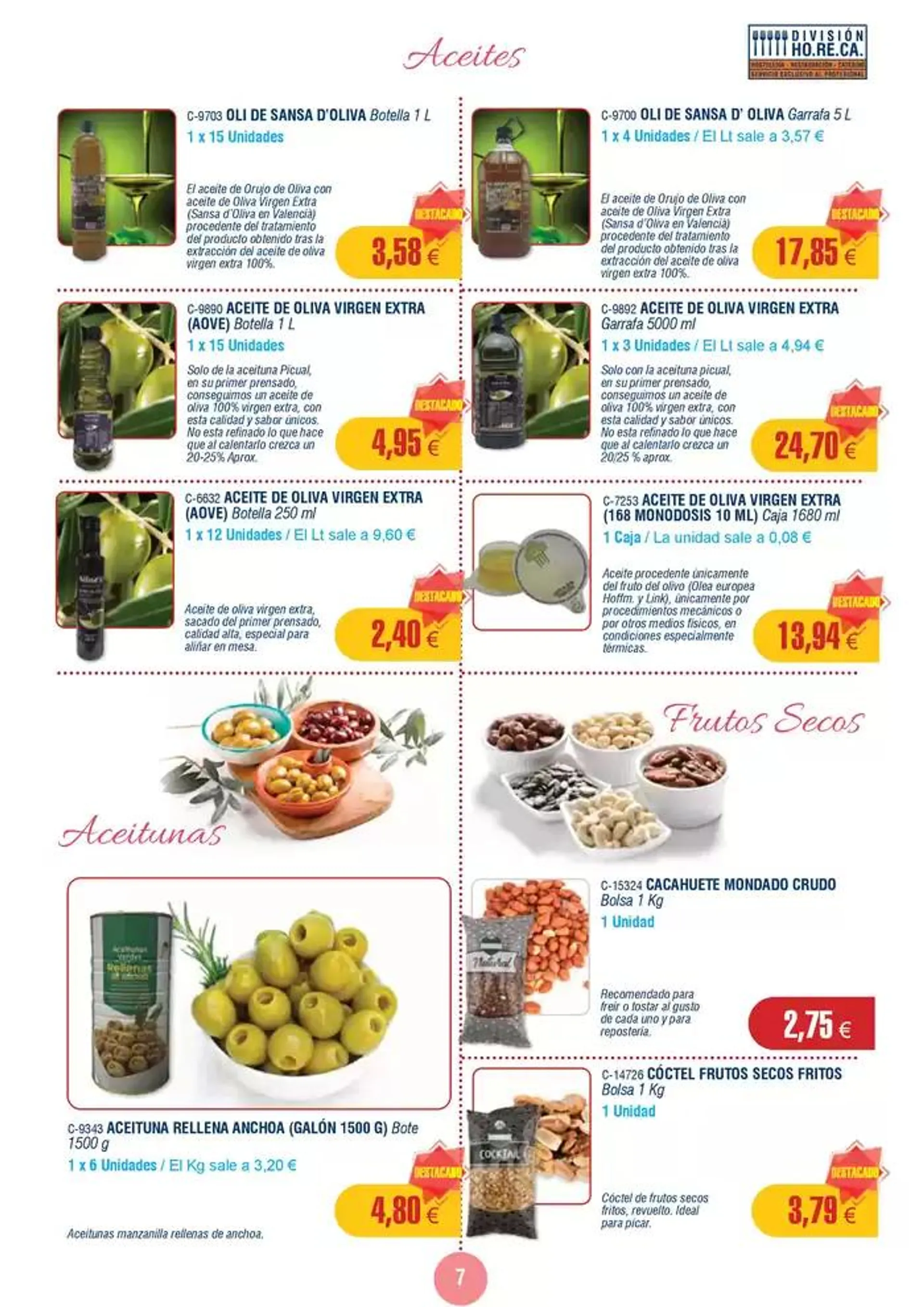 Catálogo de Precios válidos sujetos a posibles variaciones del 19 de mayo al 15 de junio de 2025. Precios sin I.V.A. 20 de mayo al 15 de junio 2025 - Página 7