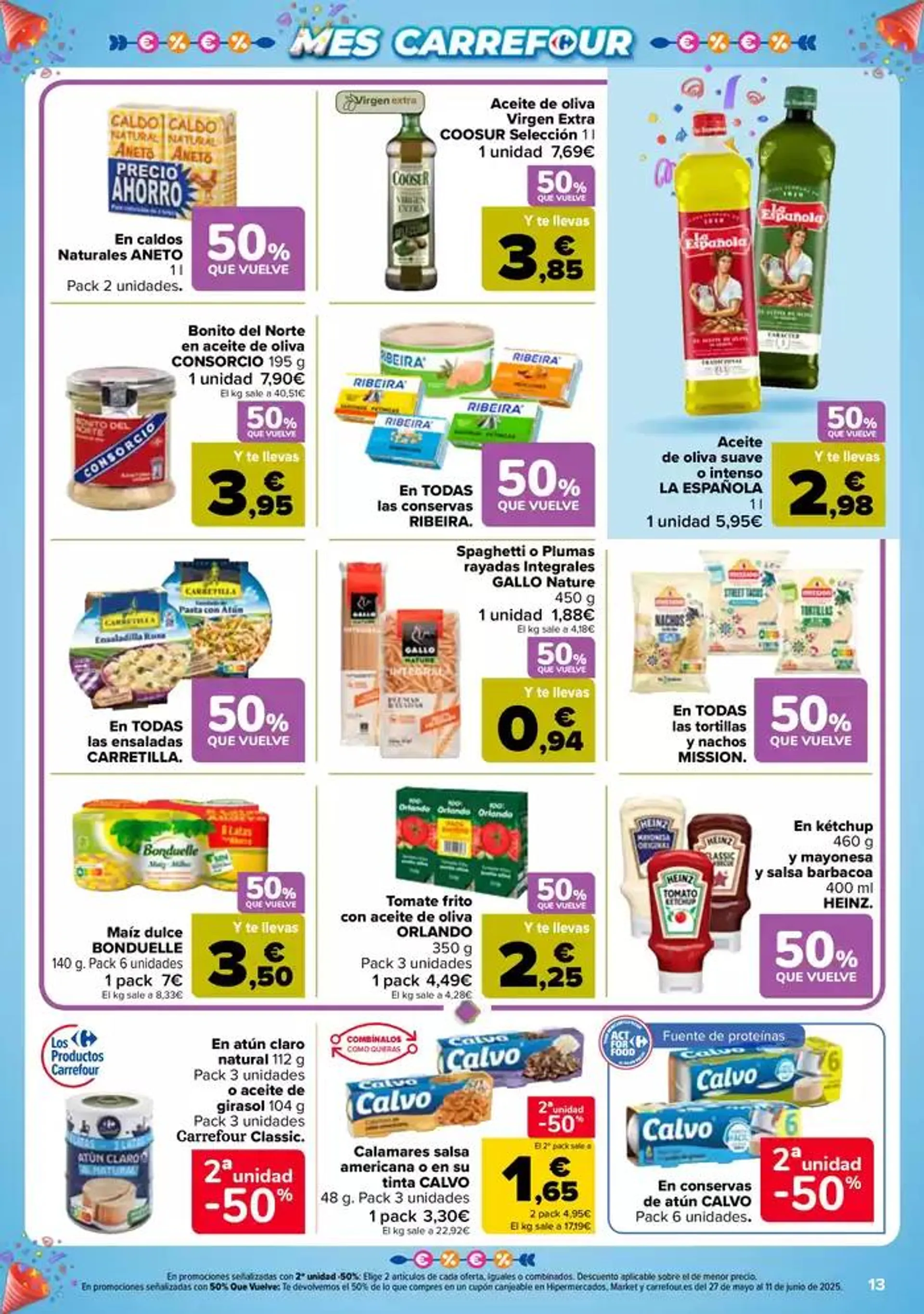 Catálogo de 50% QUE VUELVE + 2ªUD. AL -50% 13 de mayo al 26 de mayo 2025 - Página 13