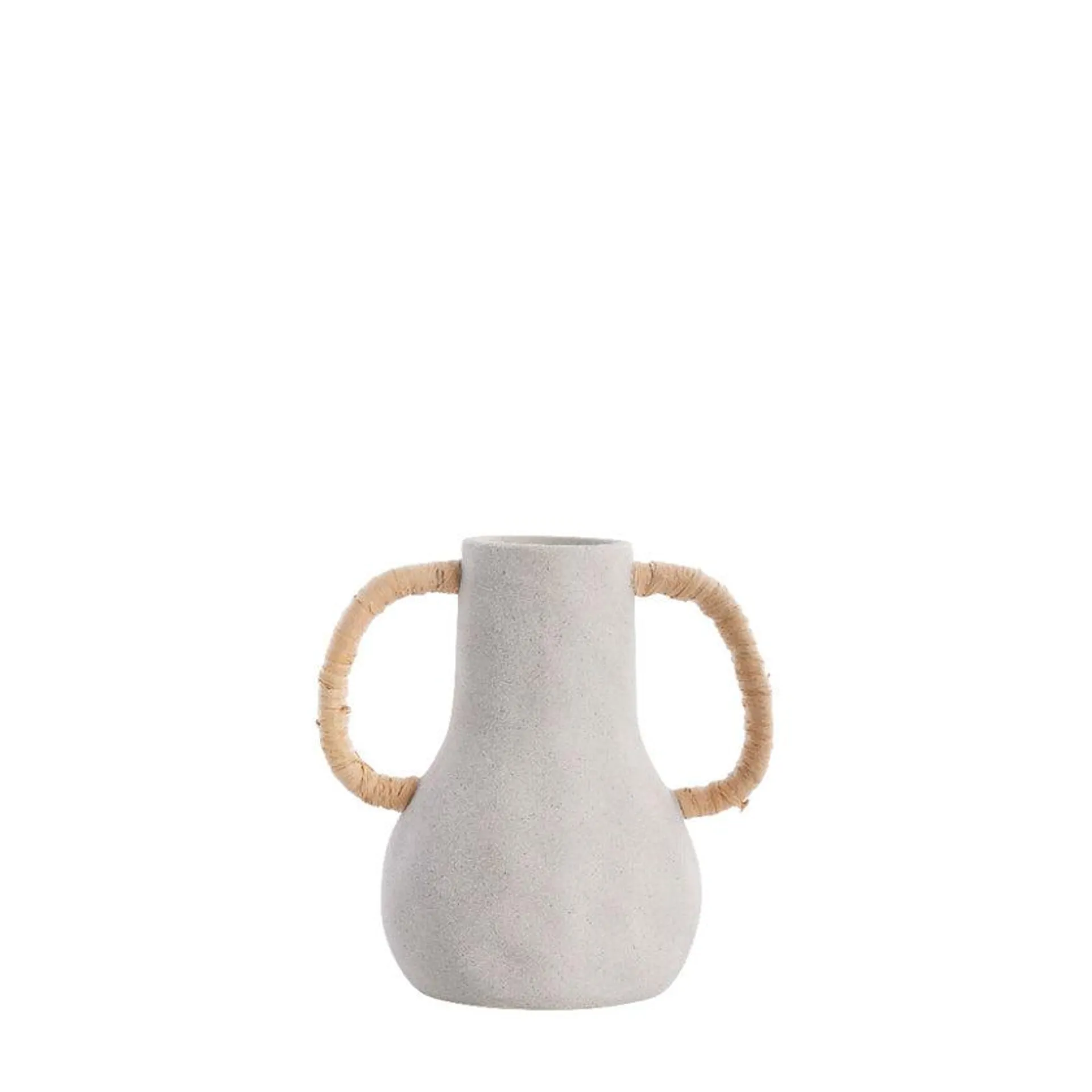 Ayelle vase H21.5 cm. light grey