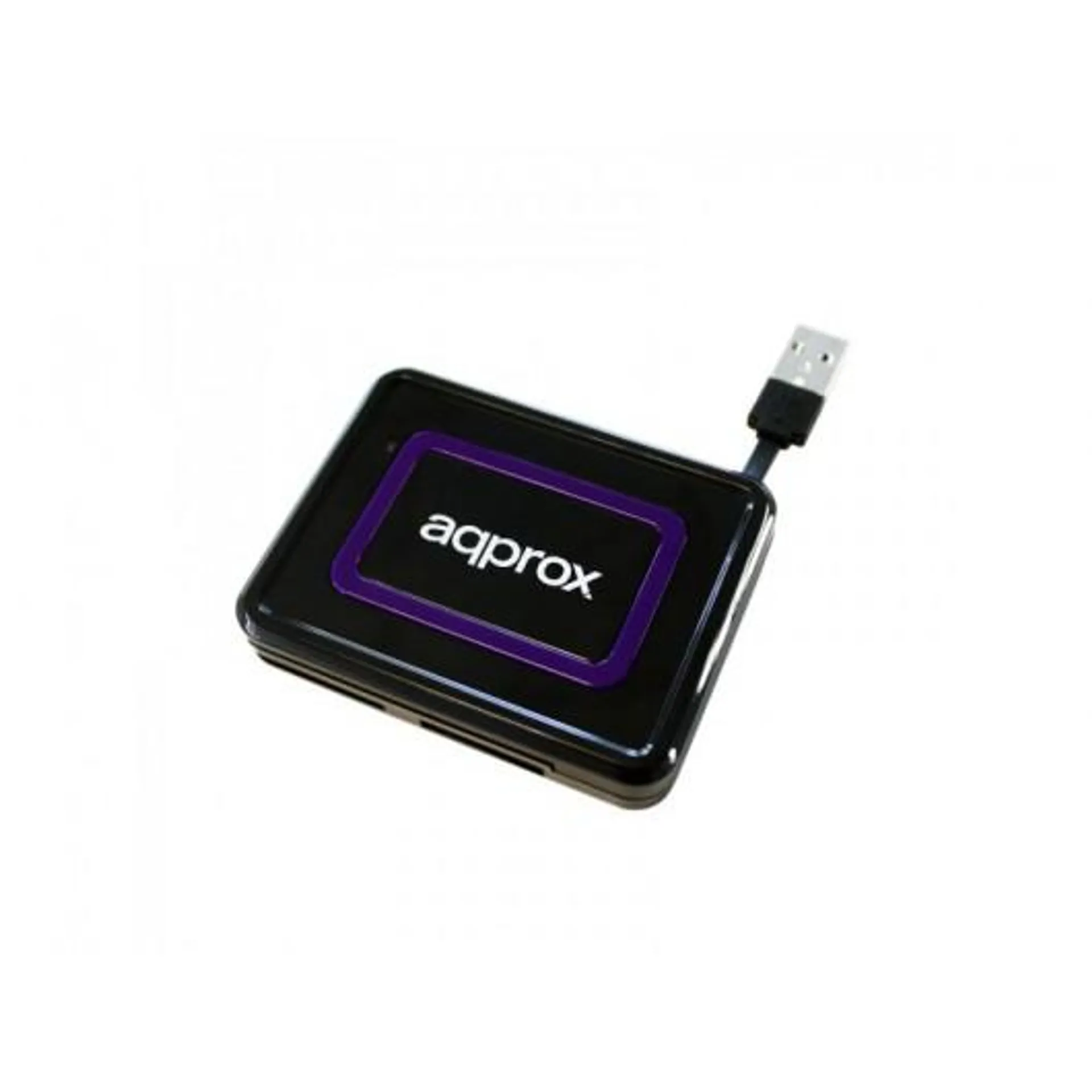 LECTOR EXTERNO USB TARJETAS APPROX NEGRO