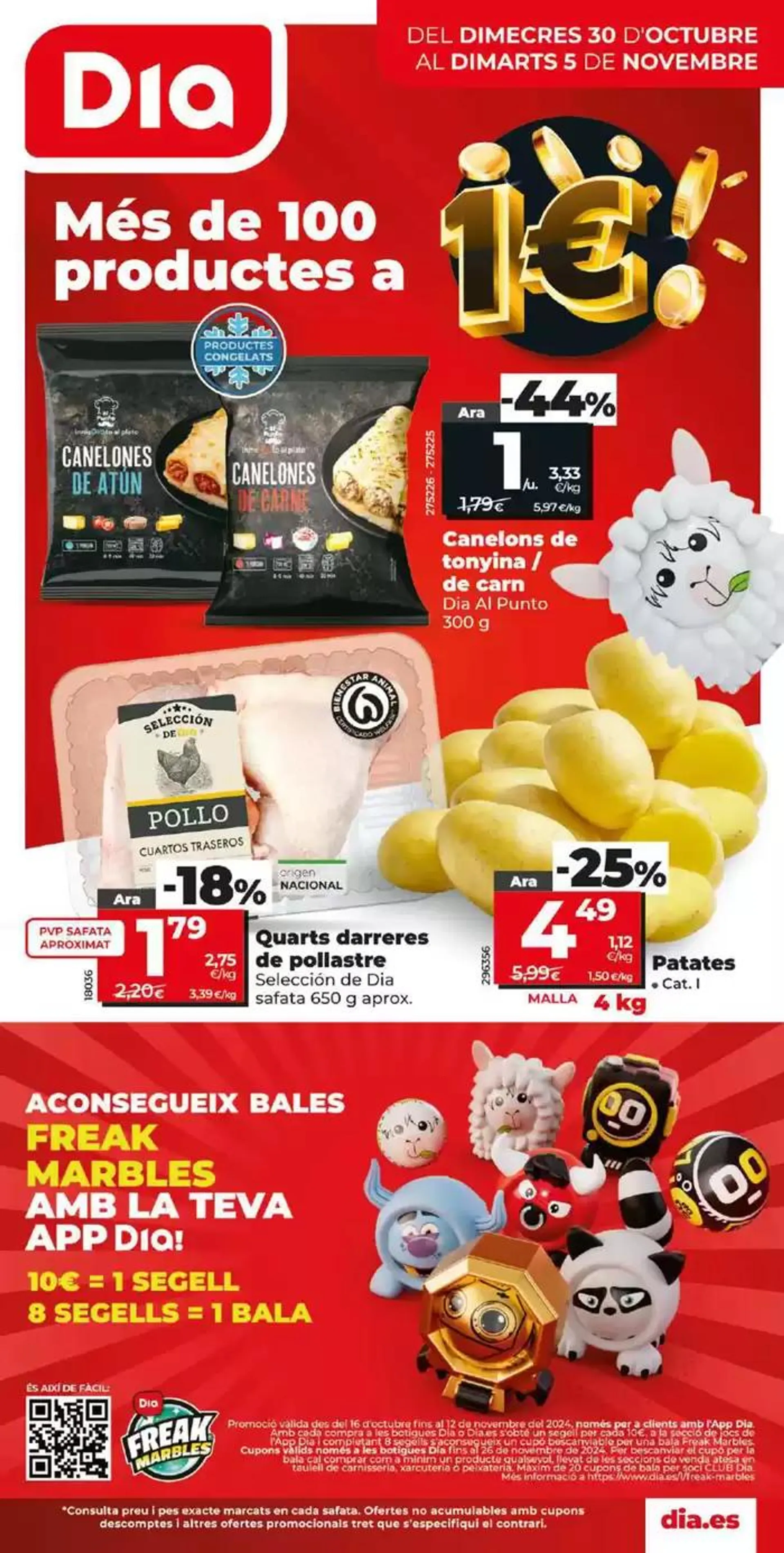 Més de 100 productes a 1€ del 30/10 al 5/11 - 1