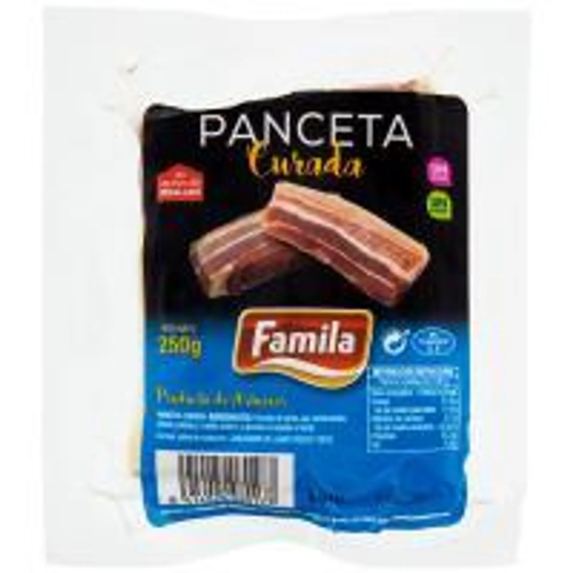 Panceta curada FAMILA, sobre 250 g