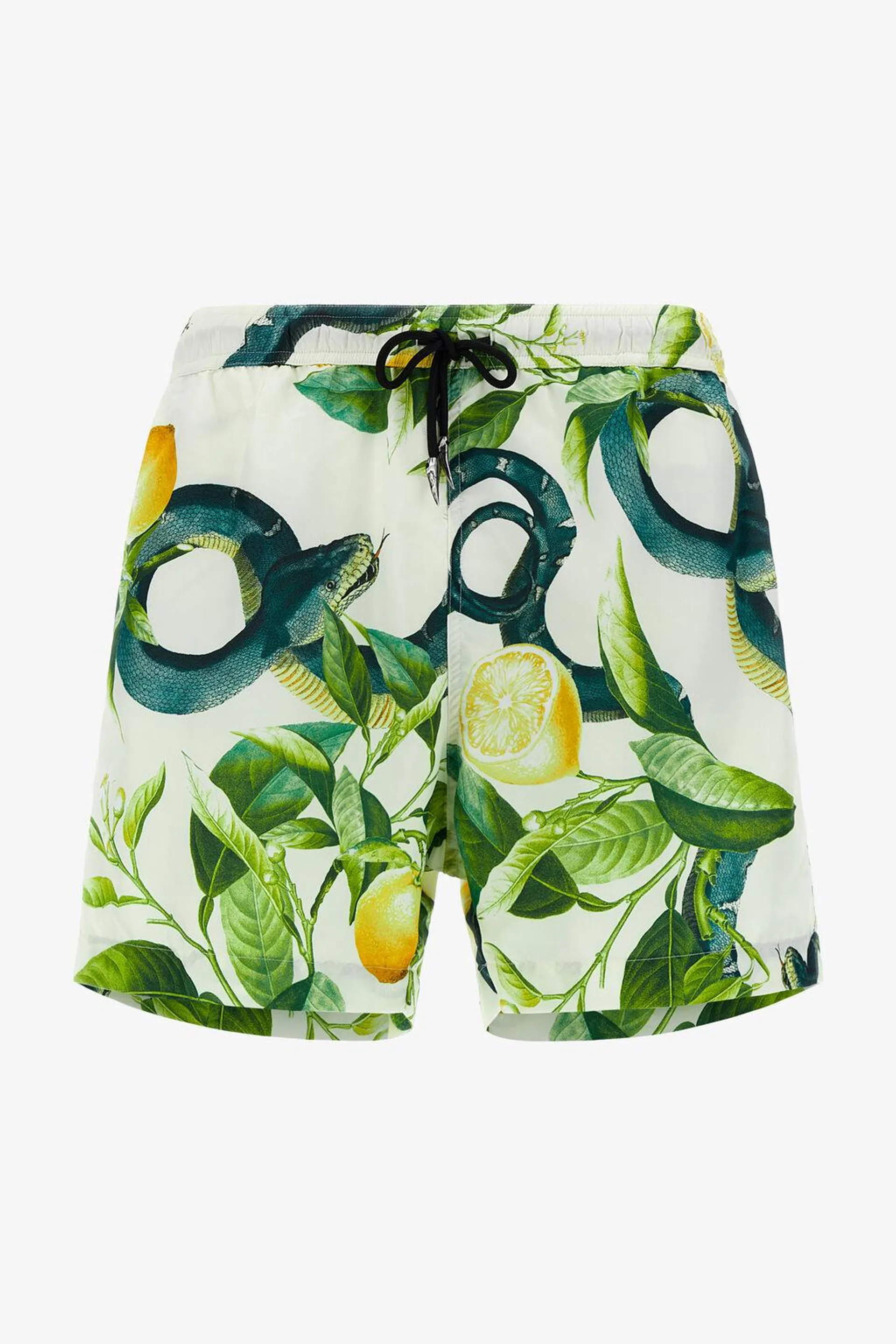 Swim shorts with Lemon print