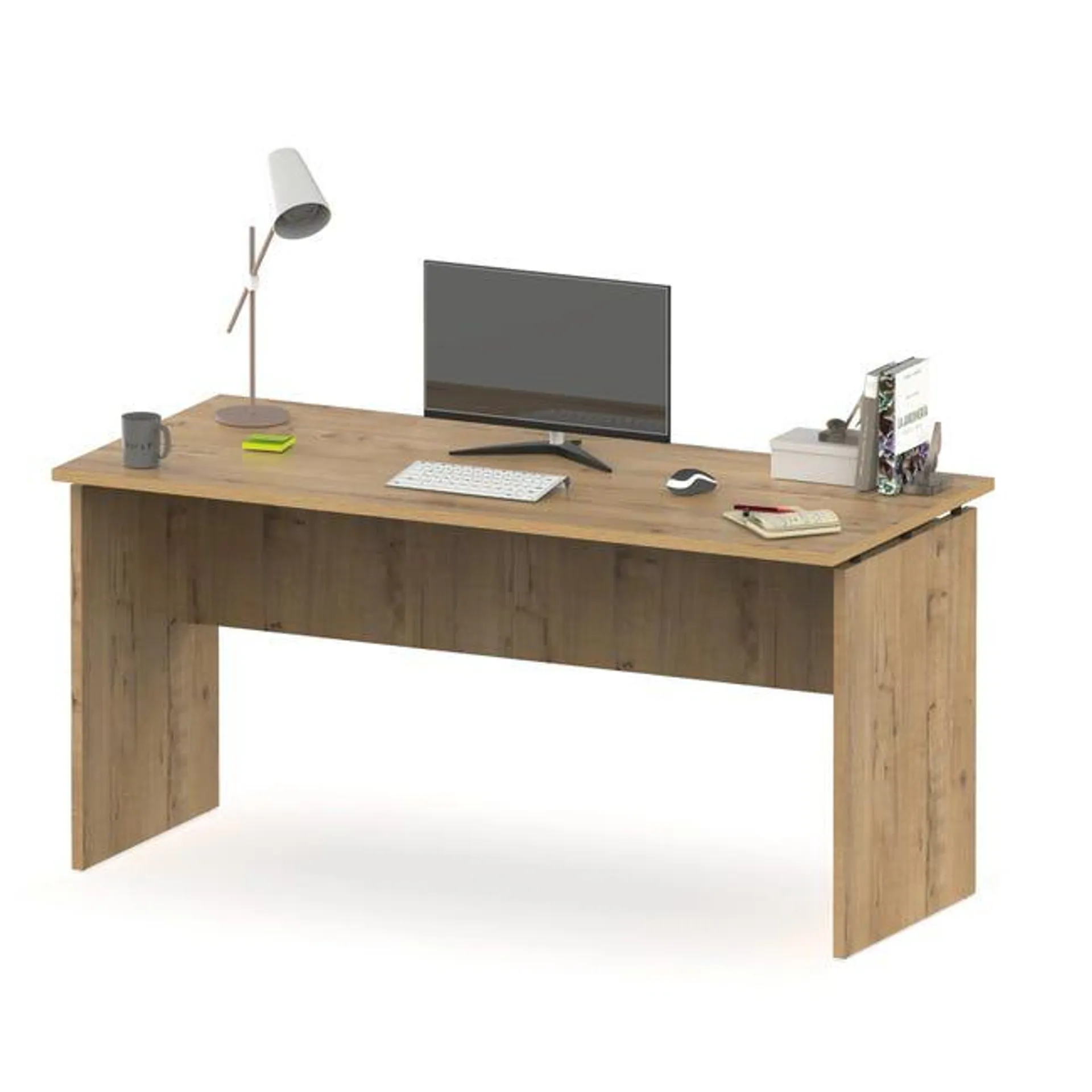 Mesa de escritorio Rívoli roble de x76x155x68cm