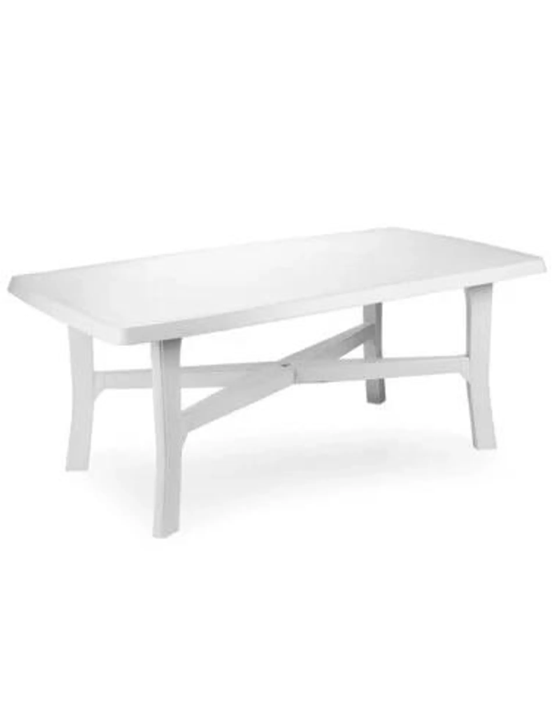 Mesa Resina Blanca 180 cm Saturnia