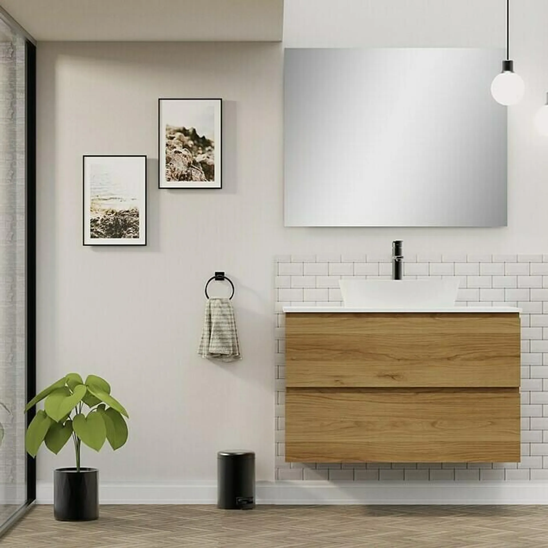 Conjunto de mueble de baño Troy