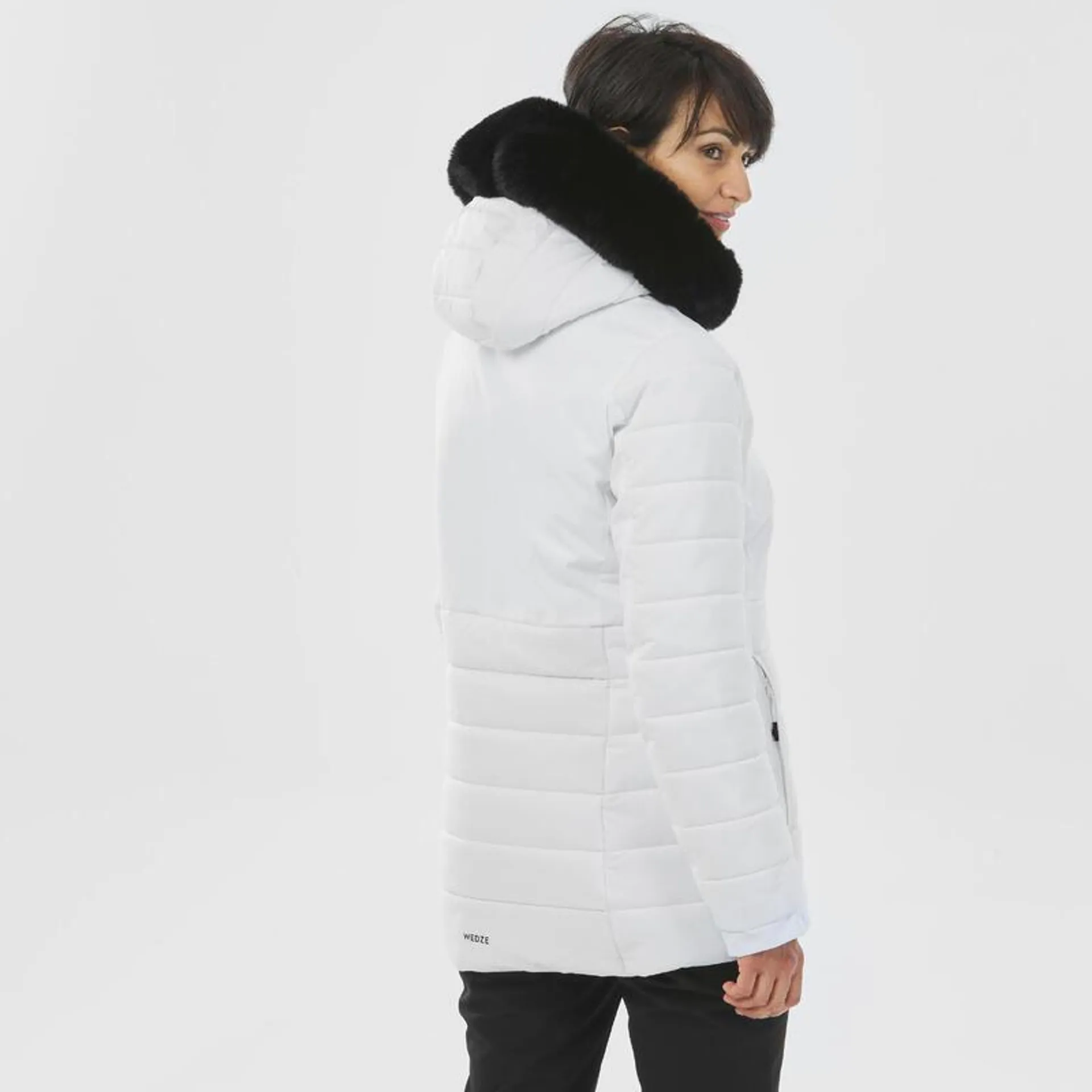 Chaqueta de esquí y nieve impermeable semi-larga Mujer Wedze 100