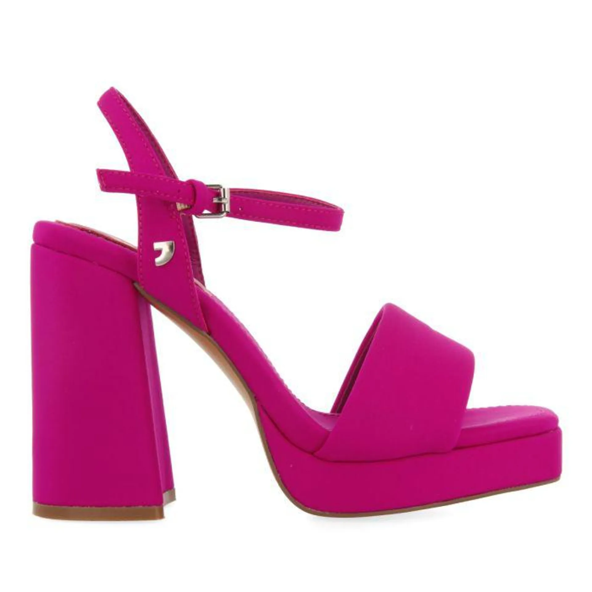 FUCHSIA HIGH HEEL SANDALS WITH PADDED STRAP FOR WOMEN DENTON