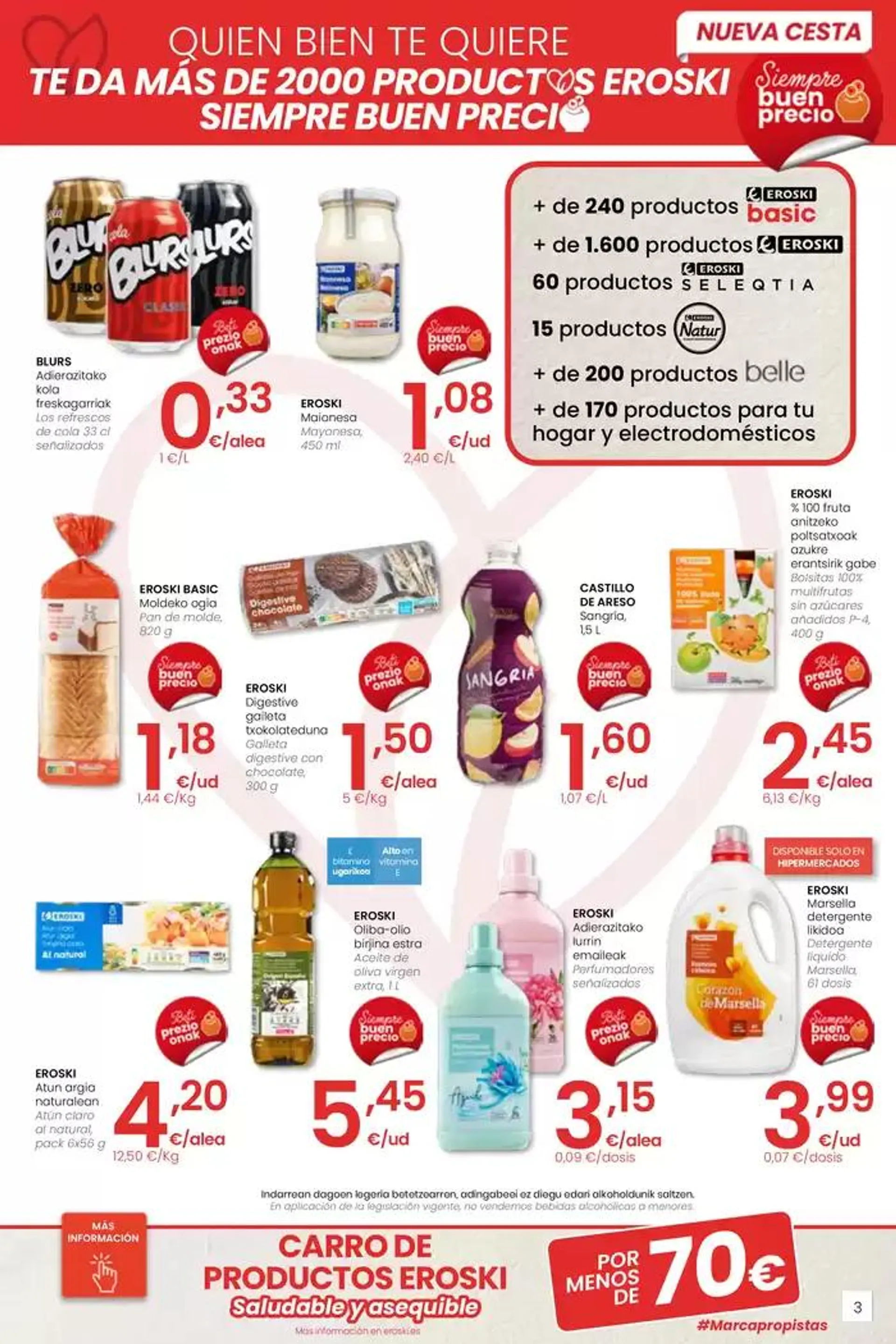 Catálogo de AUKERA OFERTA HIPERMERKATUAK EROSKI 2 de mayo al 13 de mayo 2025 - Página 3