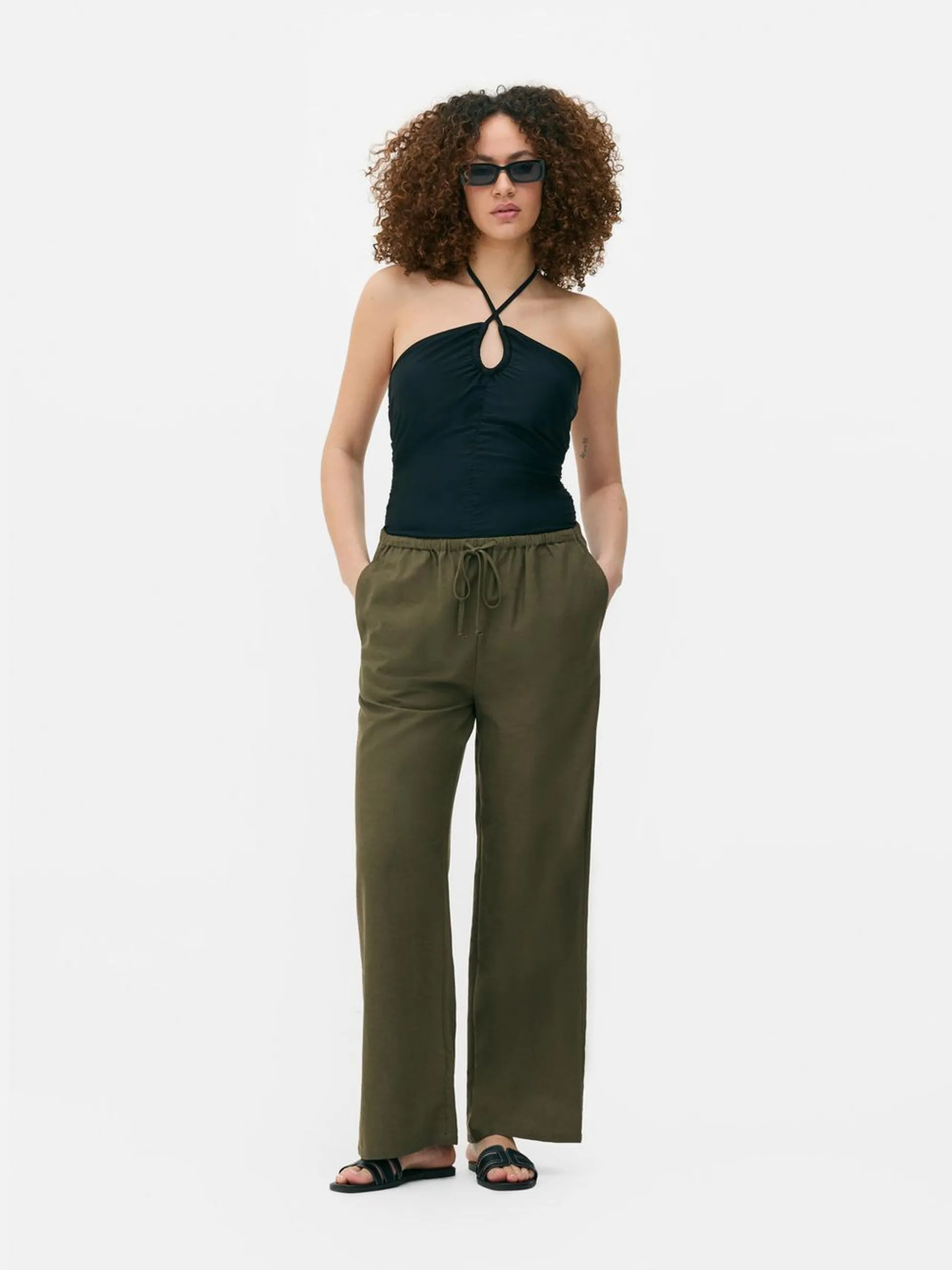 Pantalones con cinturilla