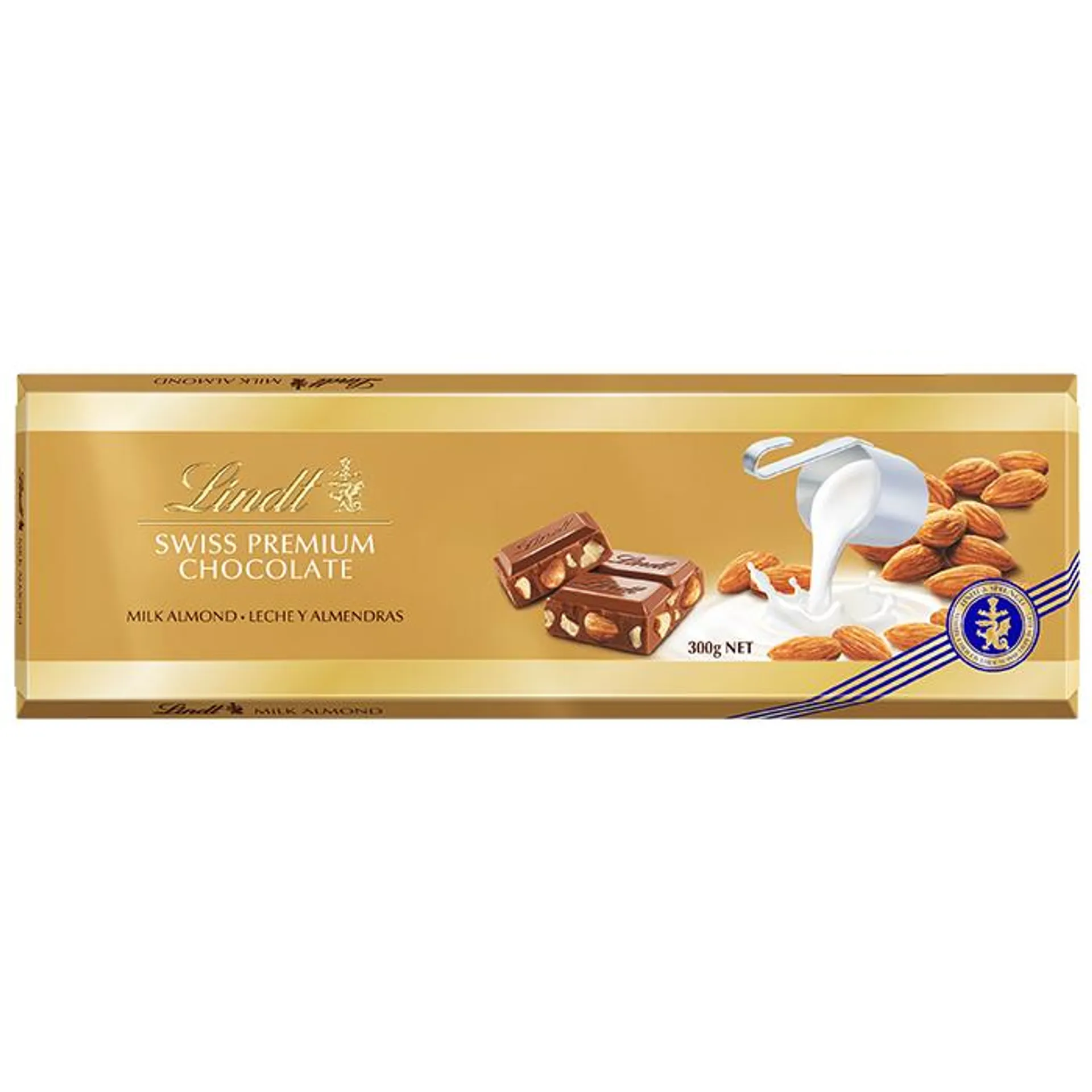 Tableta de Chocolate Gama Oro Leche Almendras 300g - Lindt