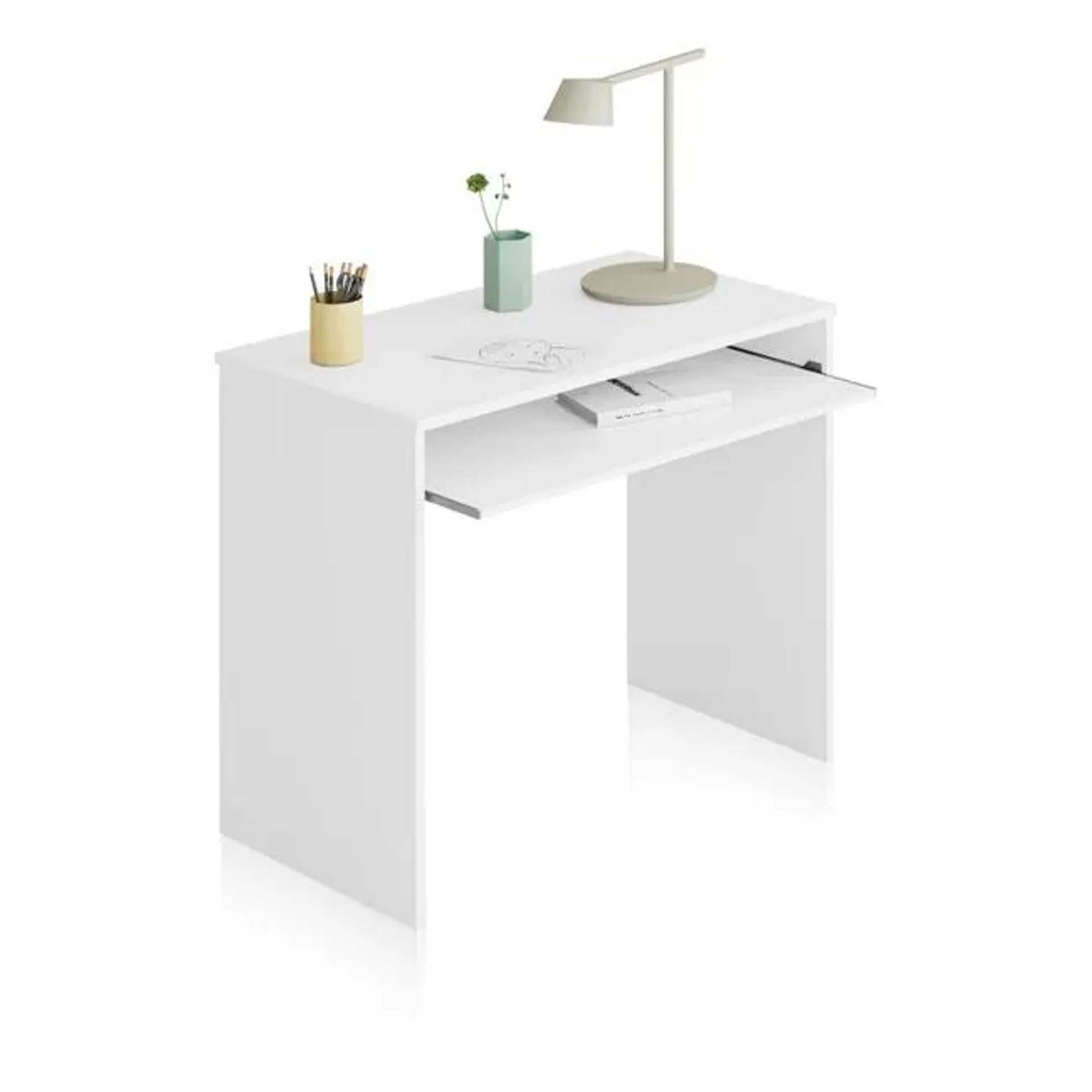 Mesa de ordenador Smile Blanco Artik (Blanco Mate) 90 x 79 x 54 cm