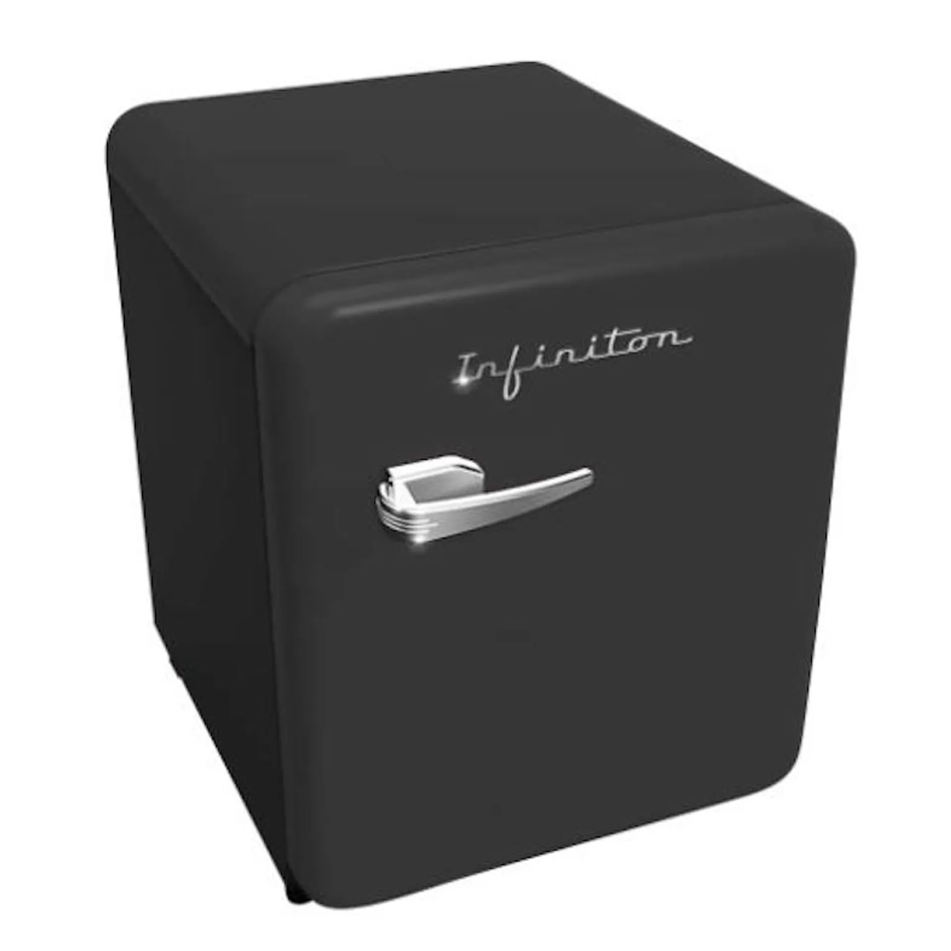 INFINITON Frigorifico Cooler CL-V49, 46 Litros, 49 cm de Altura, Ciclico, F, Negro Vintage