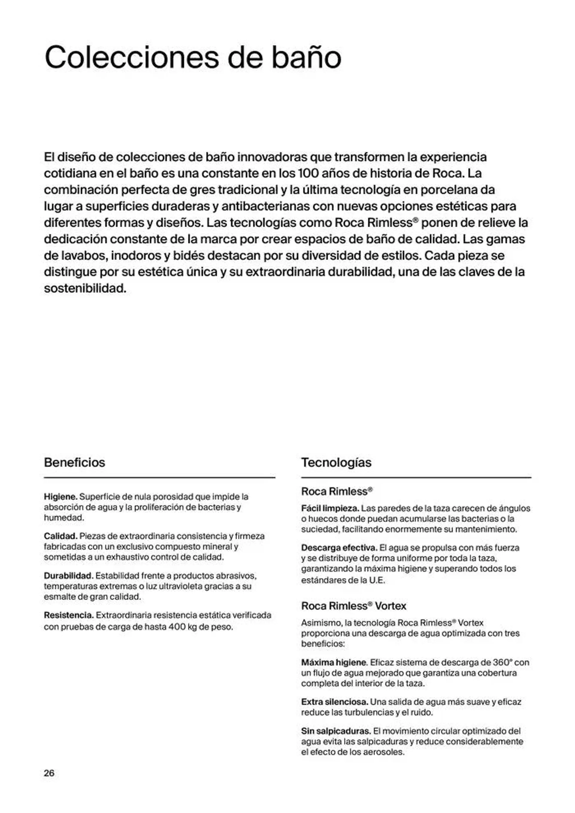 Catálogo de Colecciones de Baño, Muebles y Accesorios 9 de enero al 31 de diciembre 2025 - Página 28