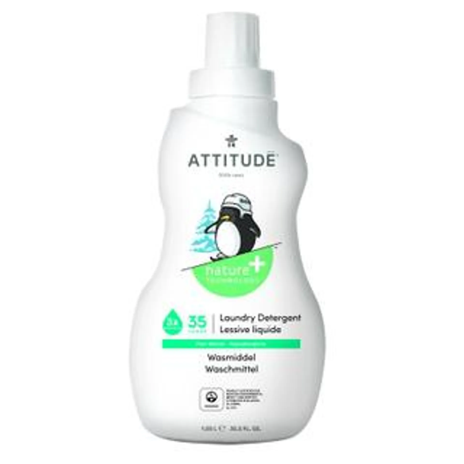 Detergente líquido para pieles sensibles aroma Pera Attitude 1,05 L