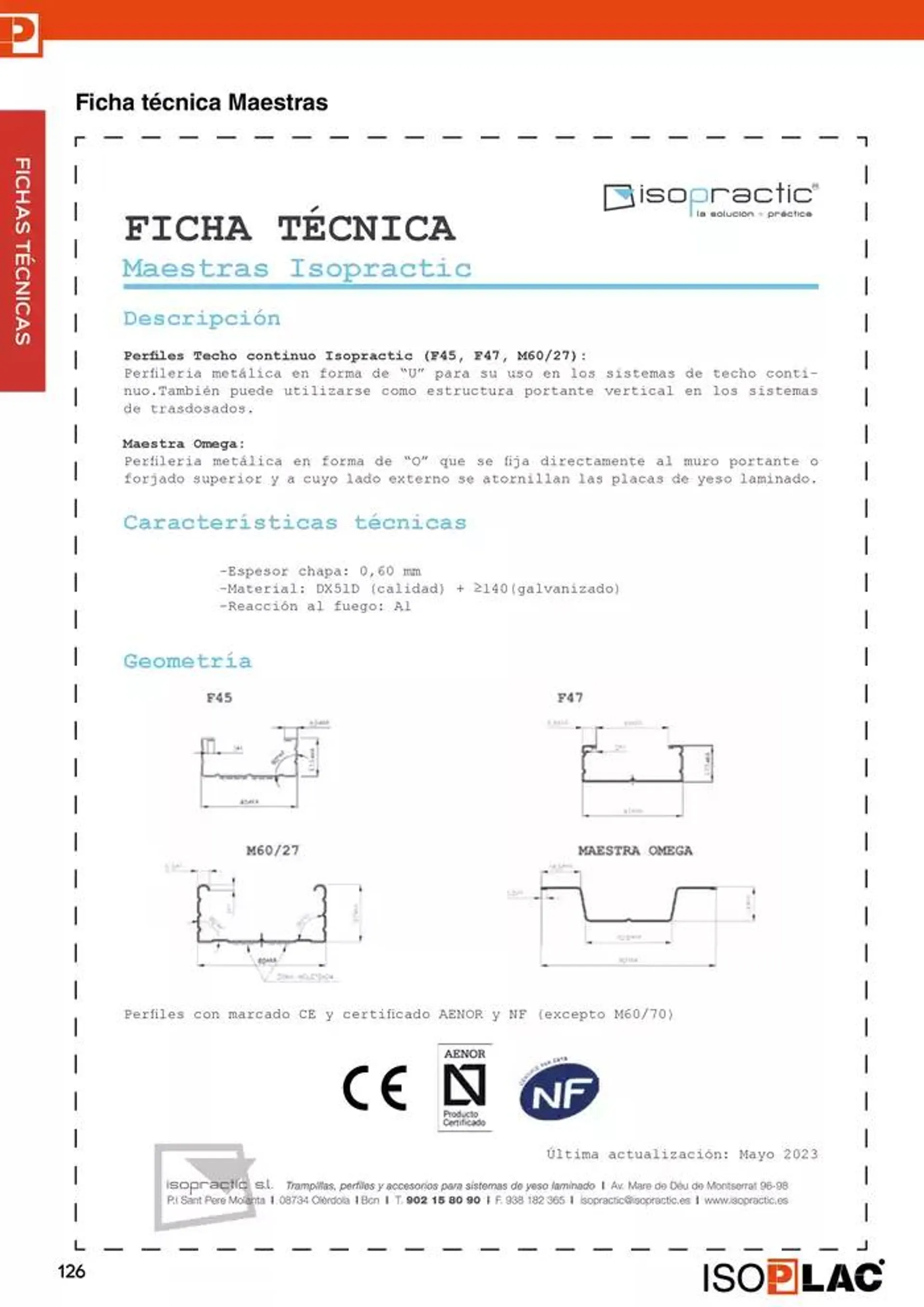 Catálogo de Manual Técnico Isoplac 15 de noviembre al 30 de noviembre 2024 - Página 126