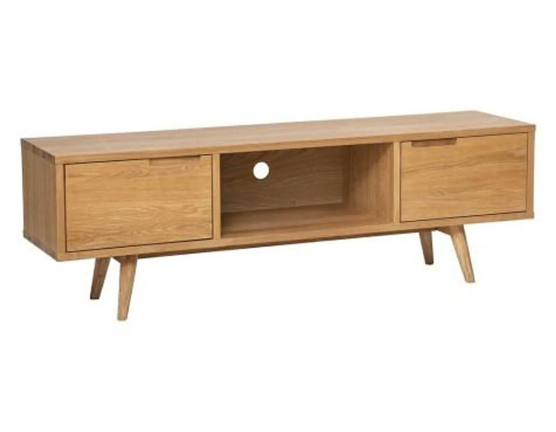 Mueble Tv 2 Puertas Berna Roble Natural