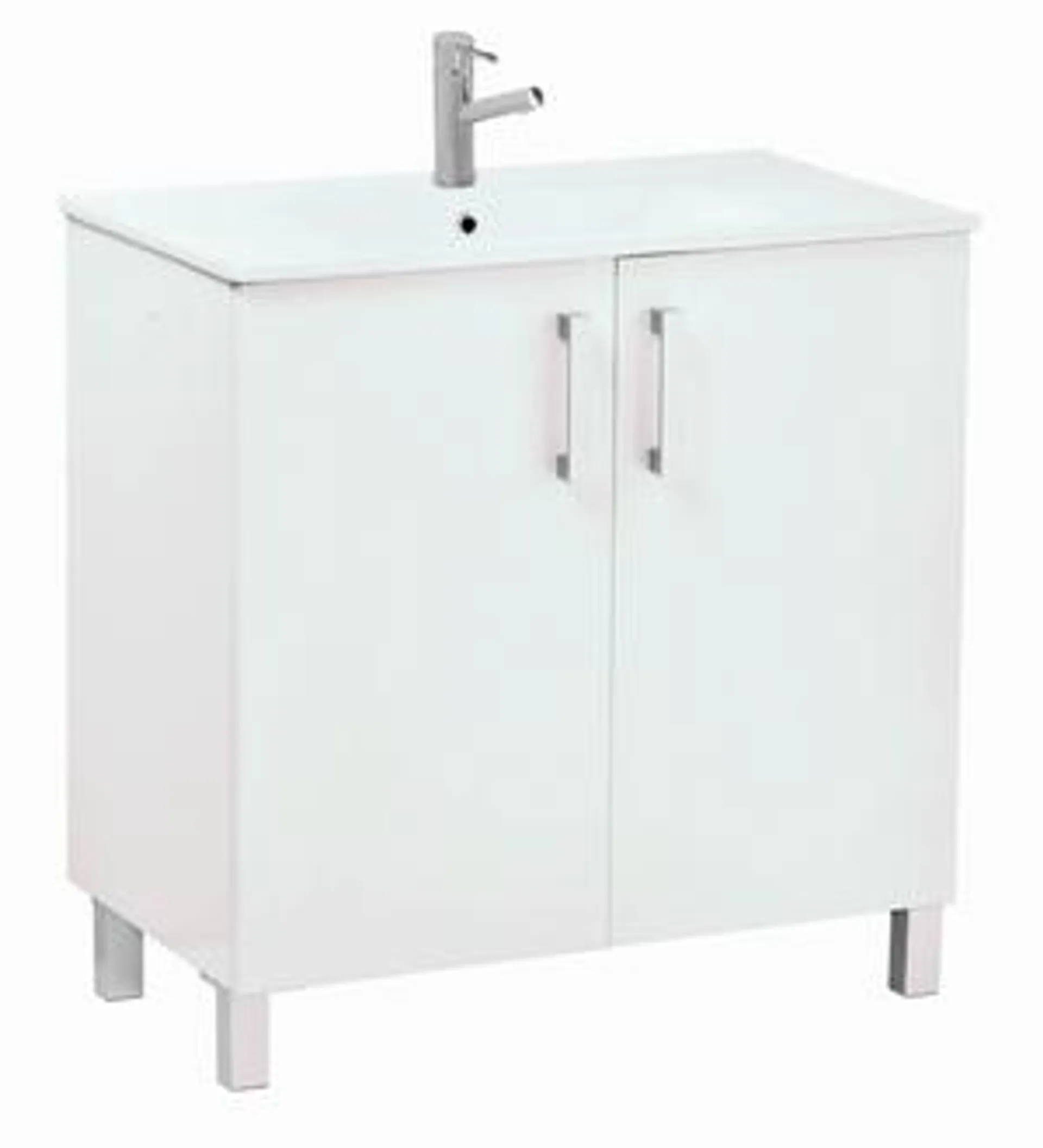 Mueble de baño con lavabo Eco blanco 80x45 cm