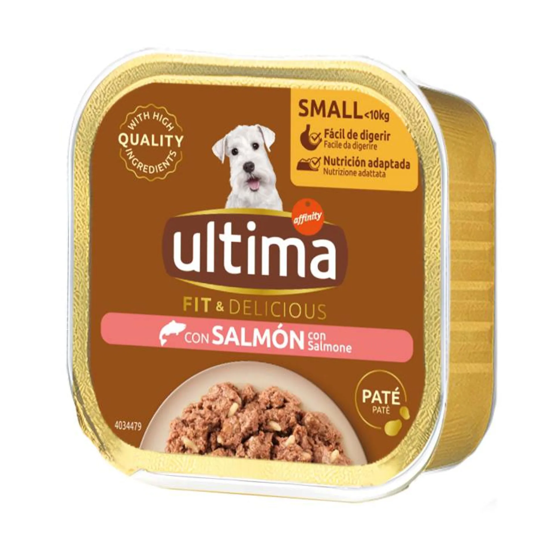 comida perro mini adulto salmón, 150g