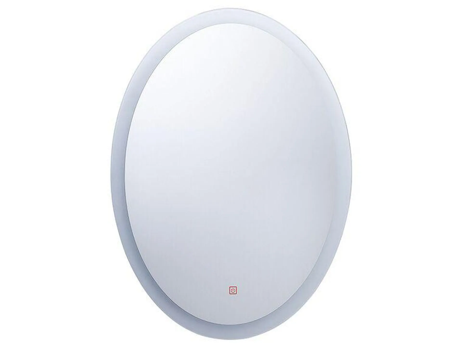 Espejo de pared LED plateado 60x80 cm VIRIAT