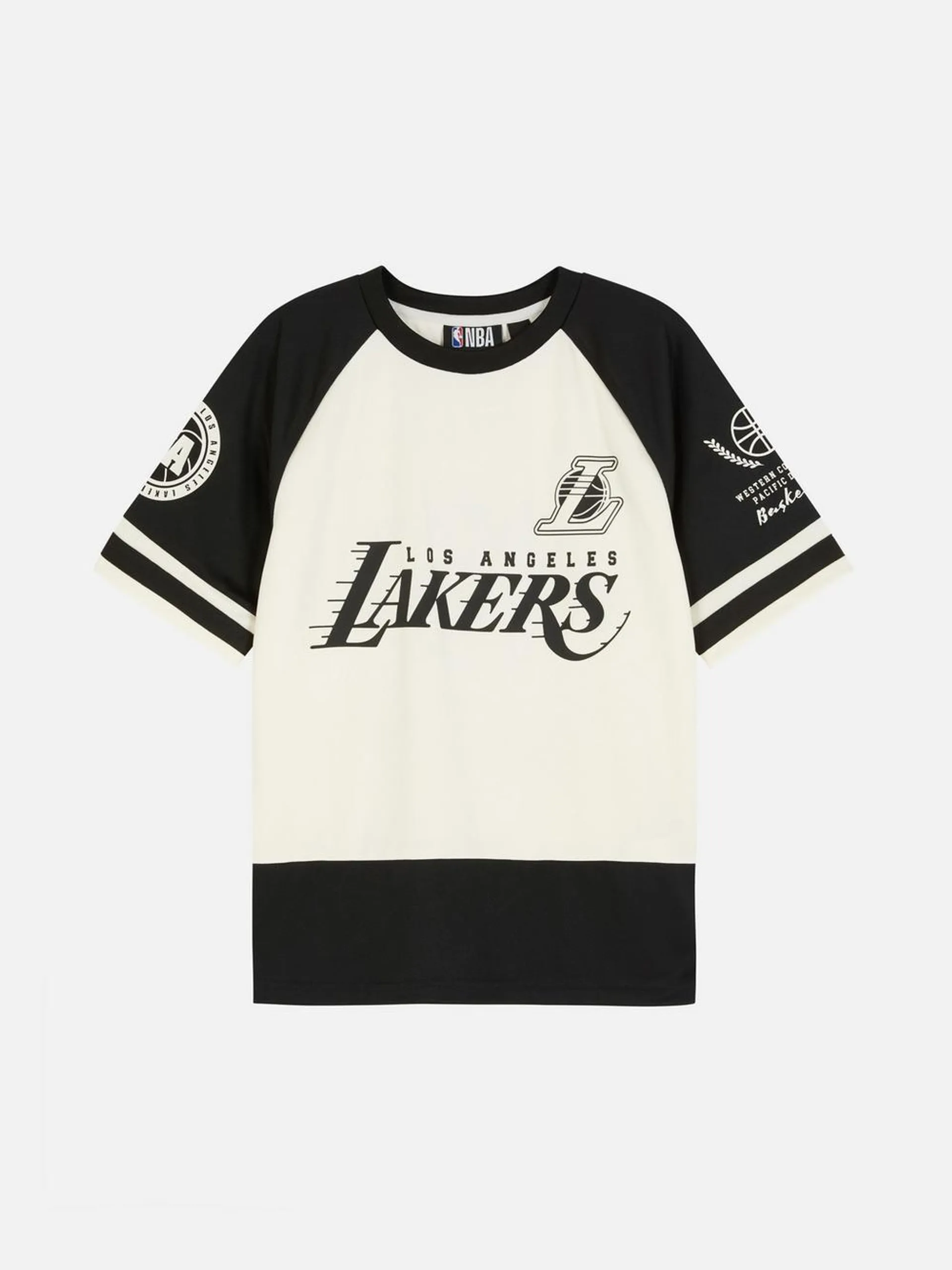 Camiseta de manga corta de Los Angeles Lakers, NBA