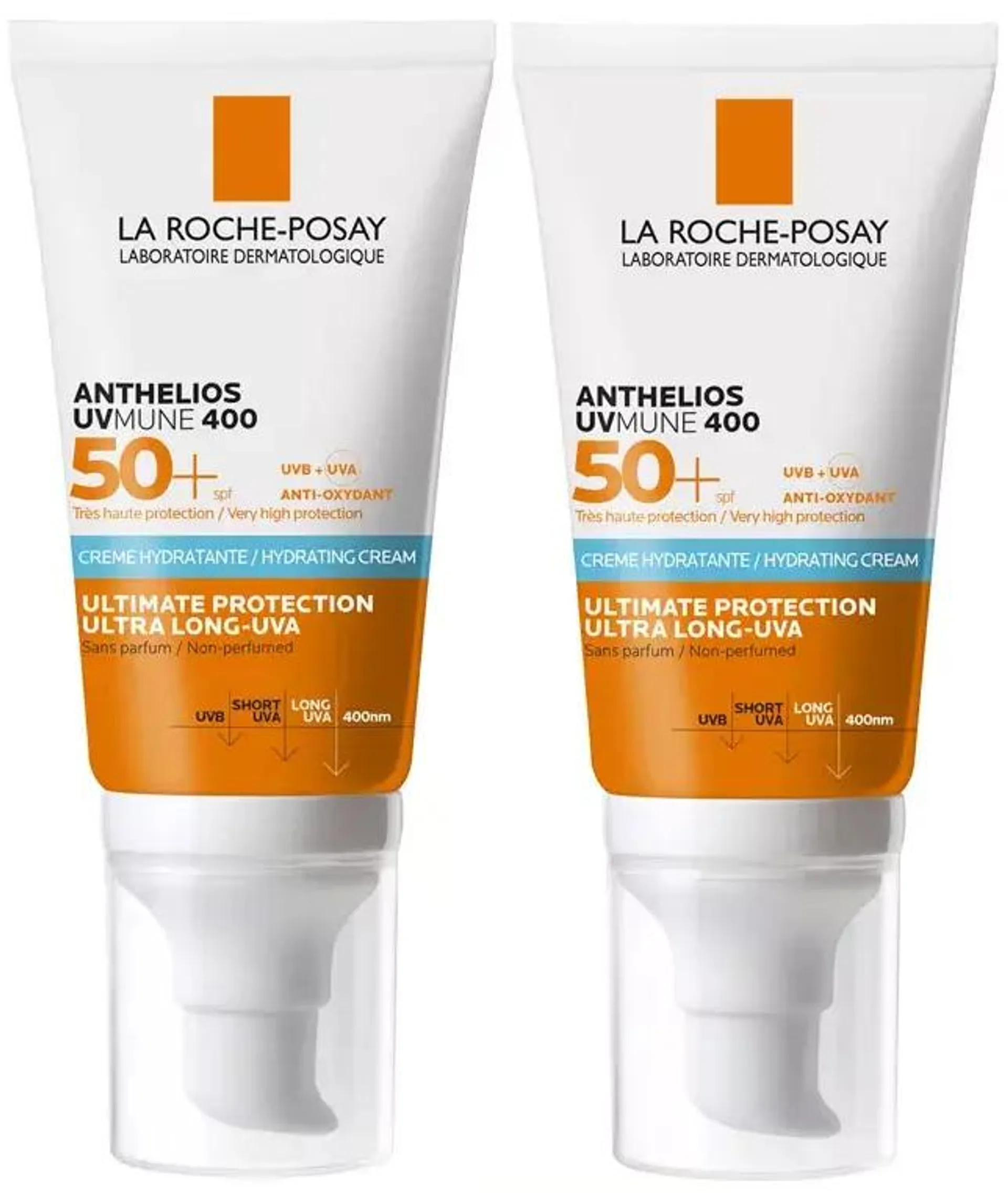 La Roche Posay Anthelios UVMUNE 400 Crema sin Perfume SPF50+ 2x50 ml