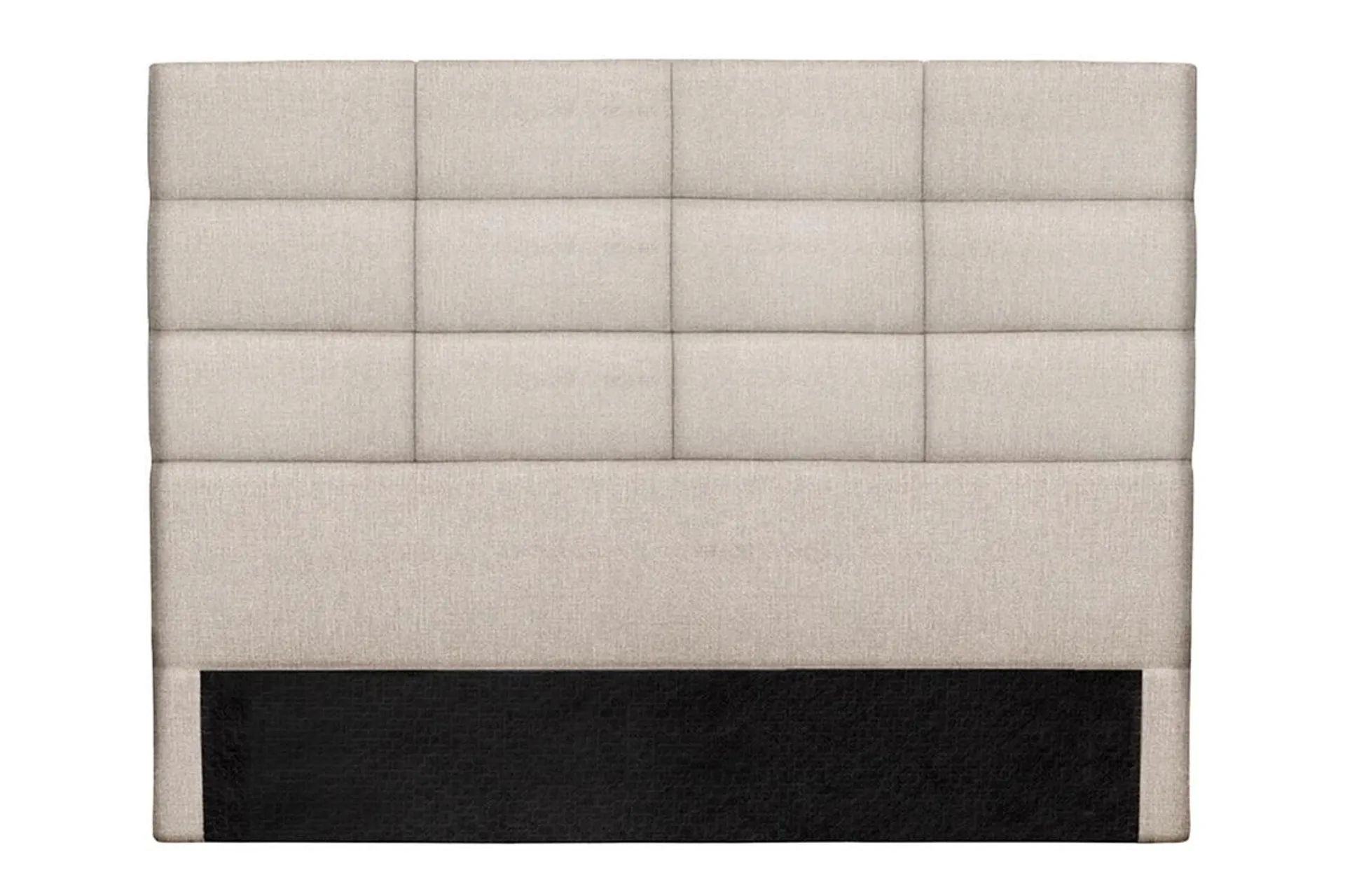 Cabecero moderno en tejido beige natural 160 cm ANATOLE
