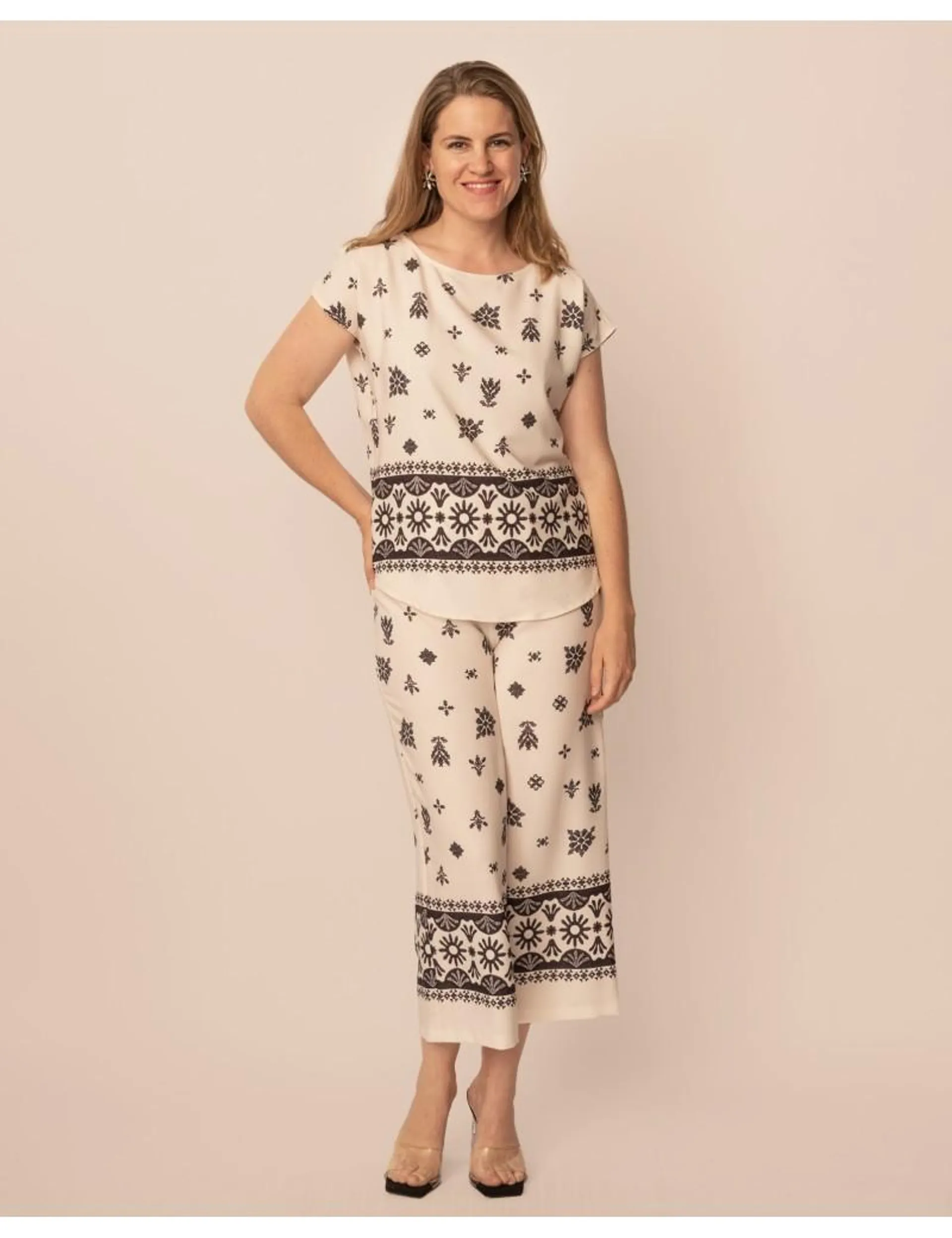 Pantalón Culotte Cenefas