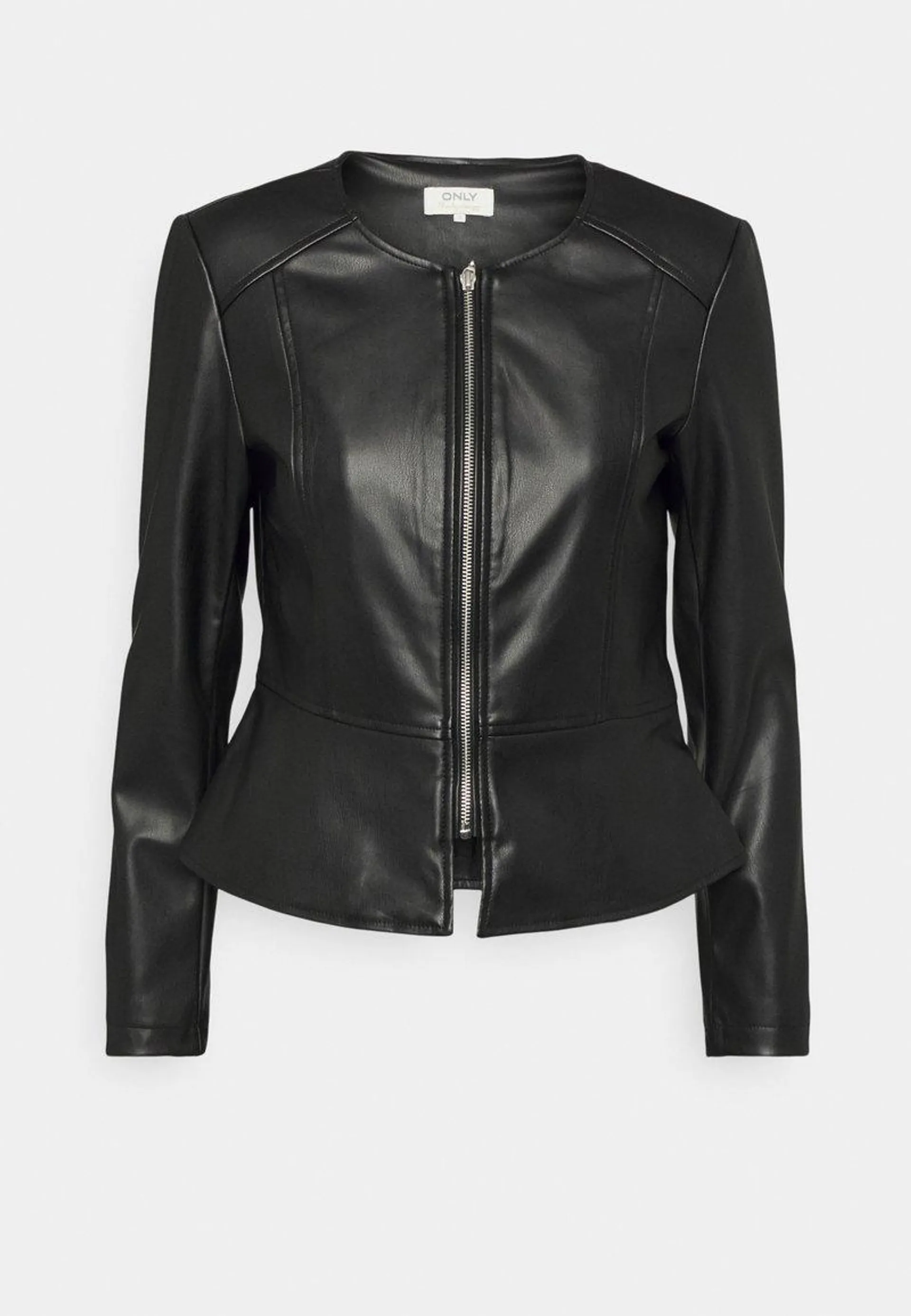 ONLSARAMY JACKET - Chaqueta de cuero sintético - black