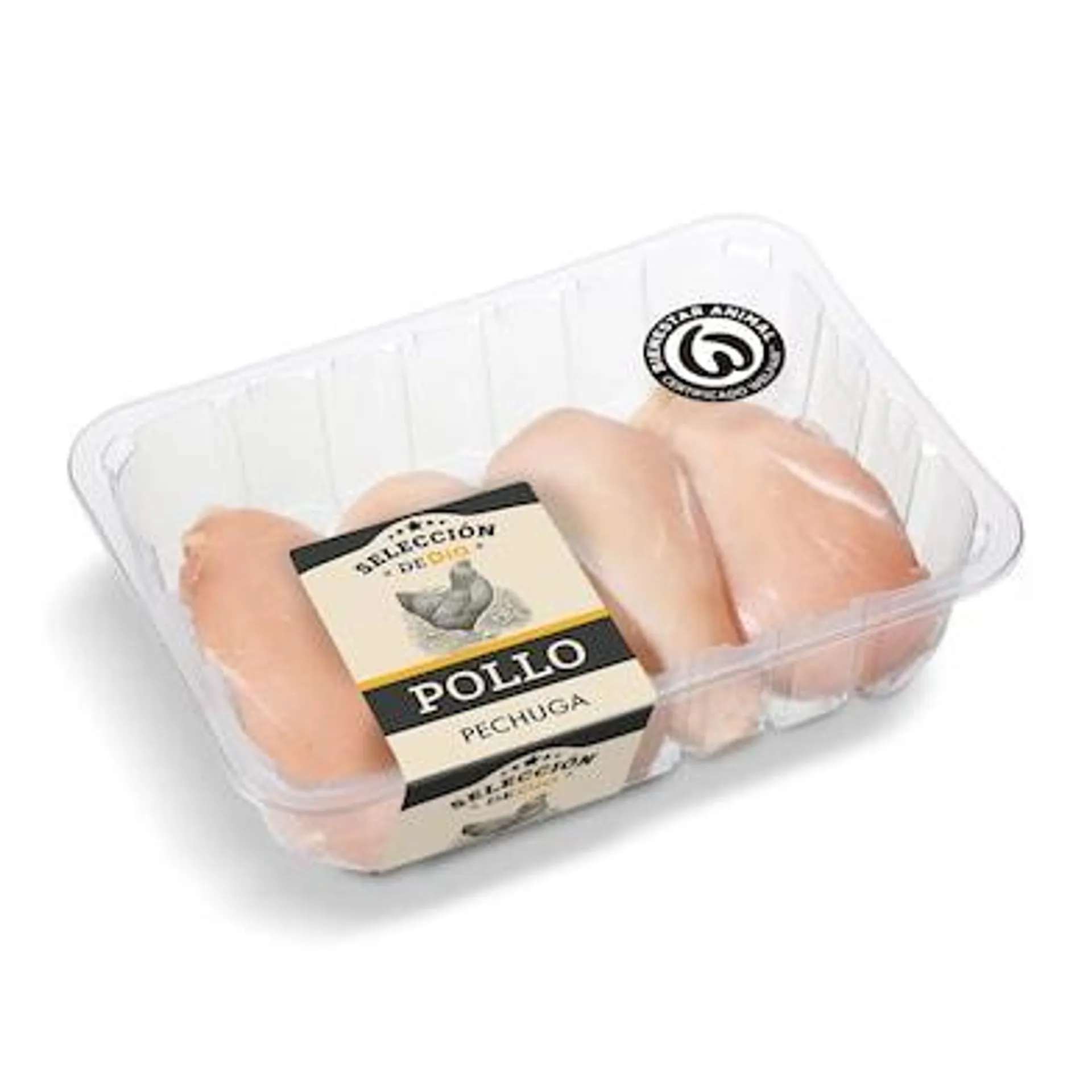 Pechuga de pollo entera formato familiar Selección de Dia bandeja 1.1 Kg aprox.