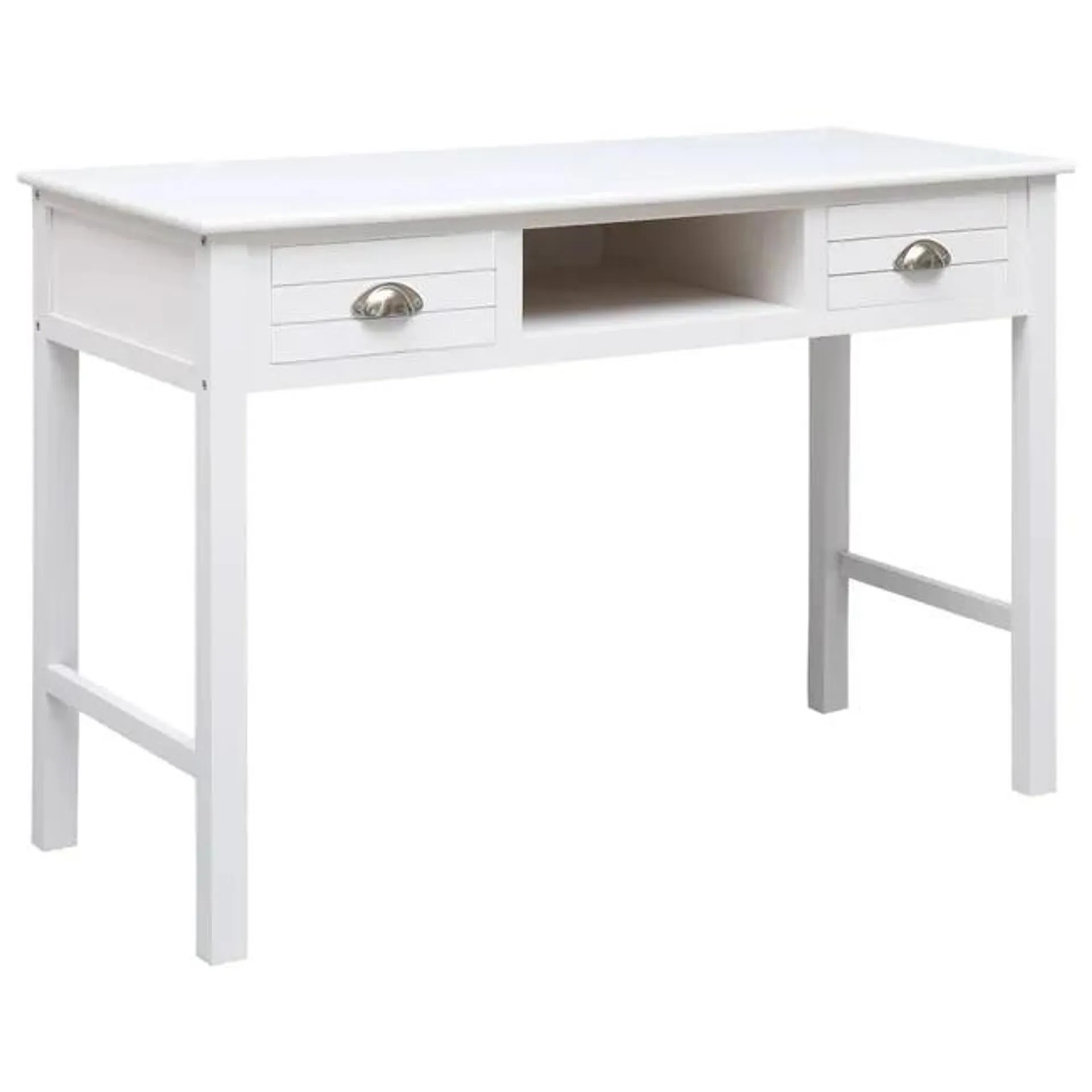 Mesa de Escritorio | | Escritorio de despacho | Escritorio de madera blanco 110x45x76 cm CFW932521