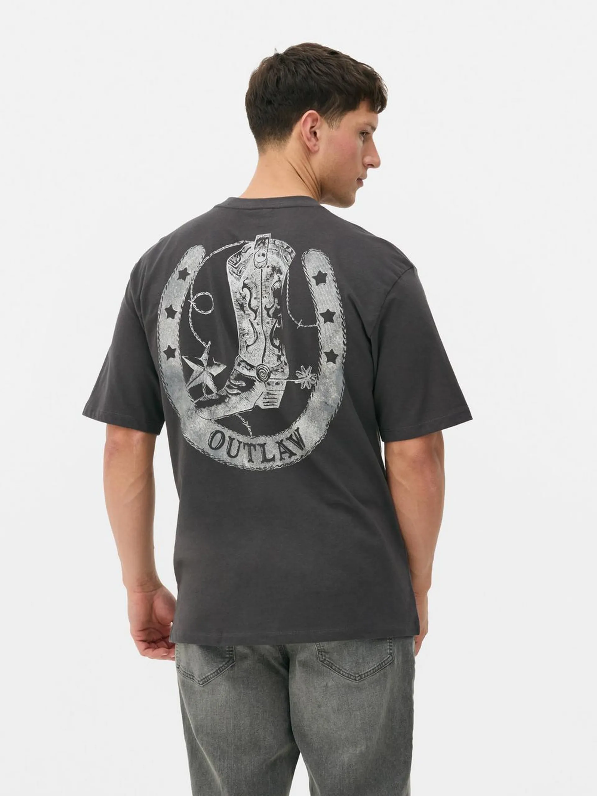 Camiseta gráfica de manga corta de Willie Nelson