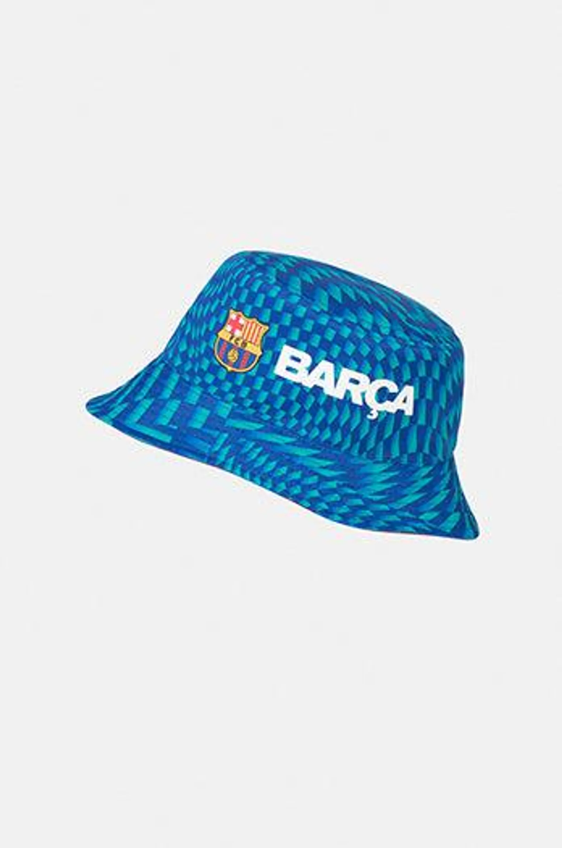 Gorro reversible escudo Barça