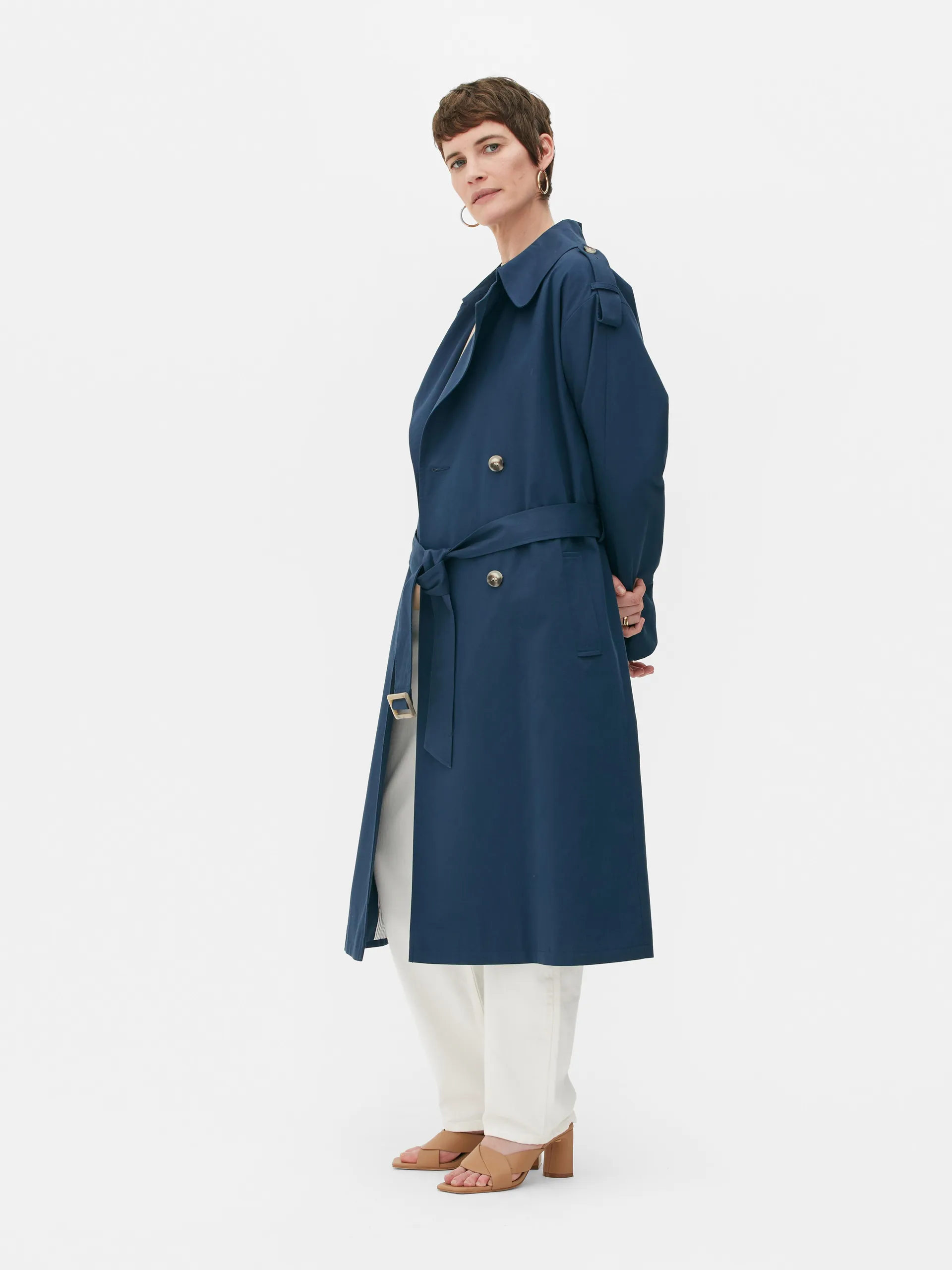 Gabardina de corte oversize The Edit