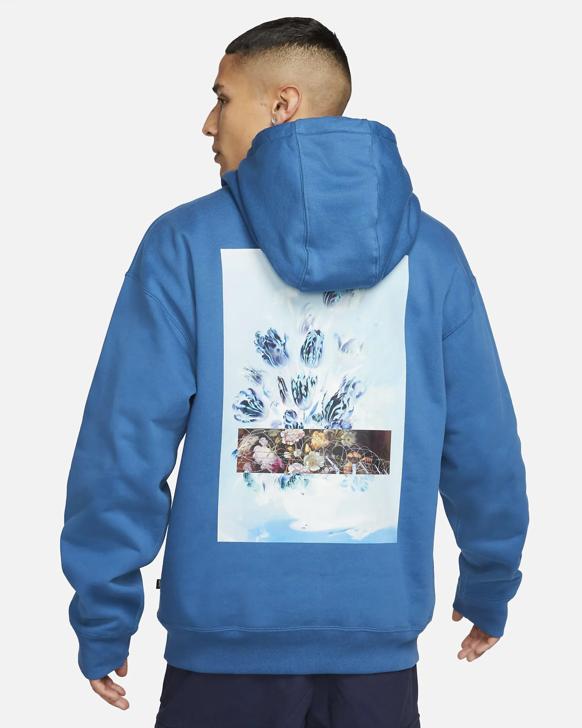 Sudadera con capucha de skateboard de tejido Fleece