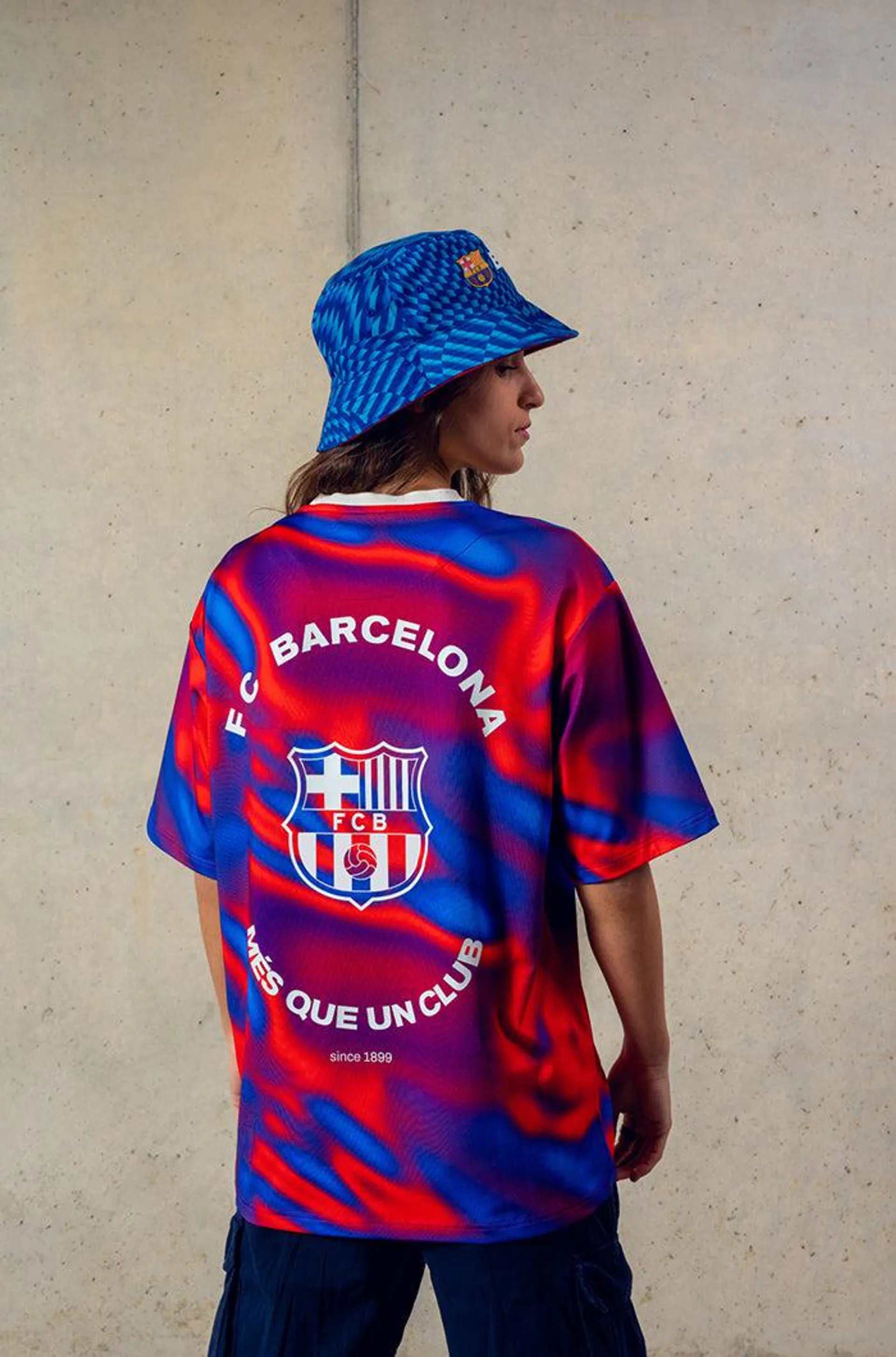 Camiseta estampada roja escudo Barça