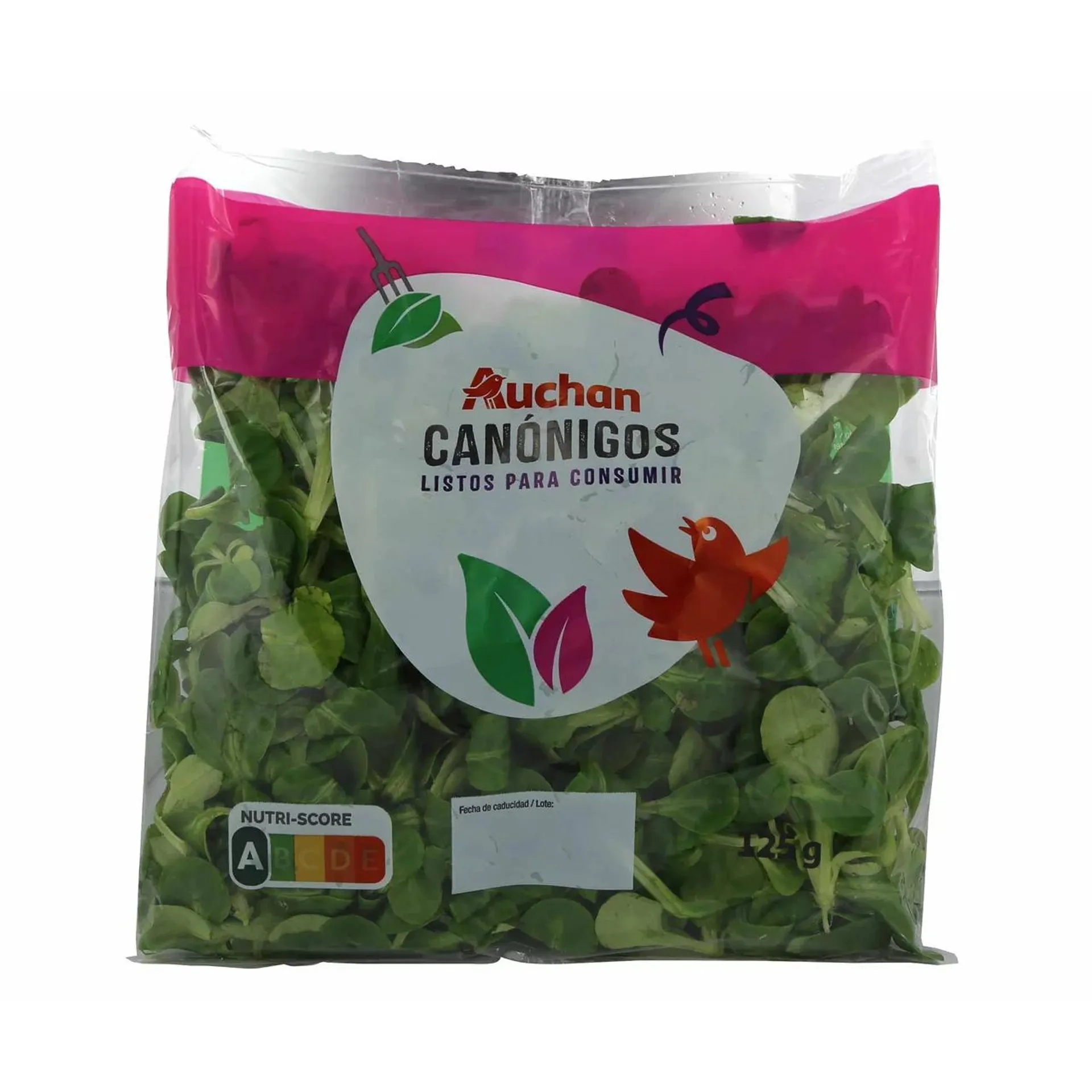 AUCHAN Canónigo Bolsa de 125 g. Producto Alcampo