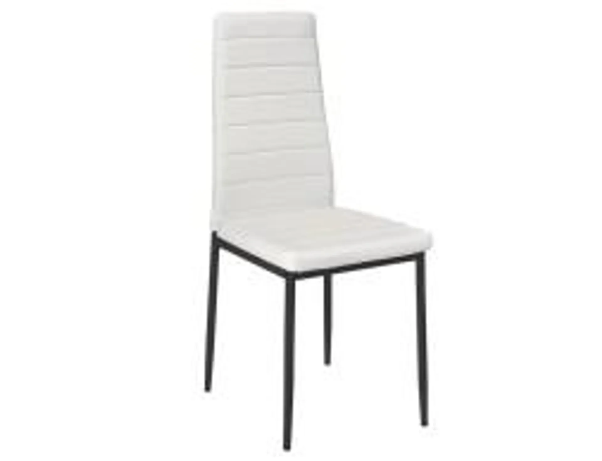 Silla Comedor Nekane Símil Piel Blanca