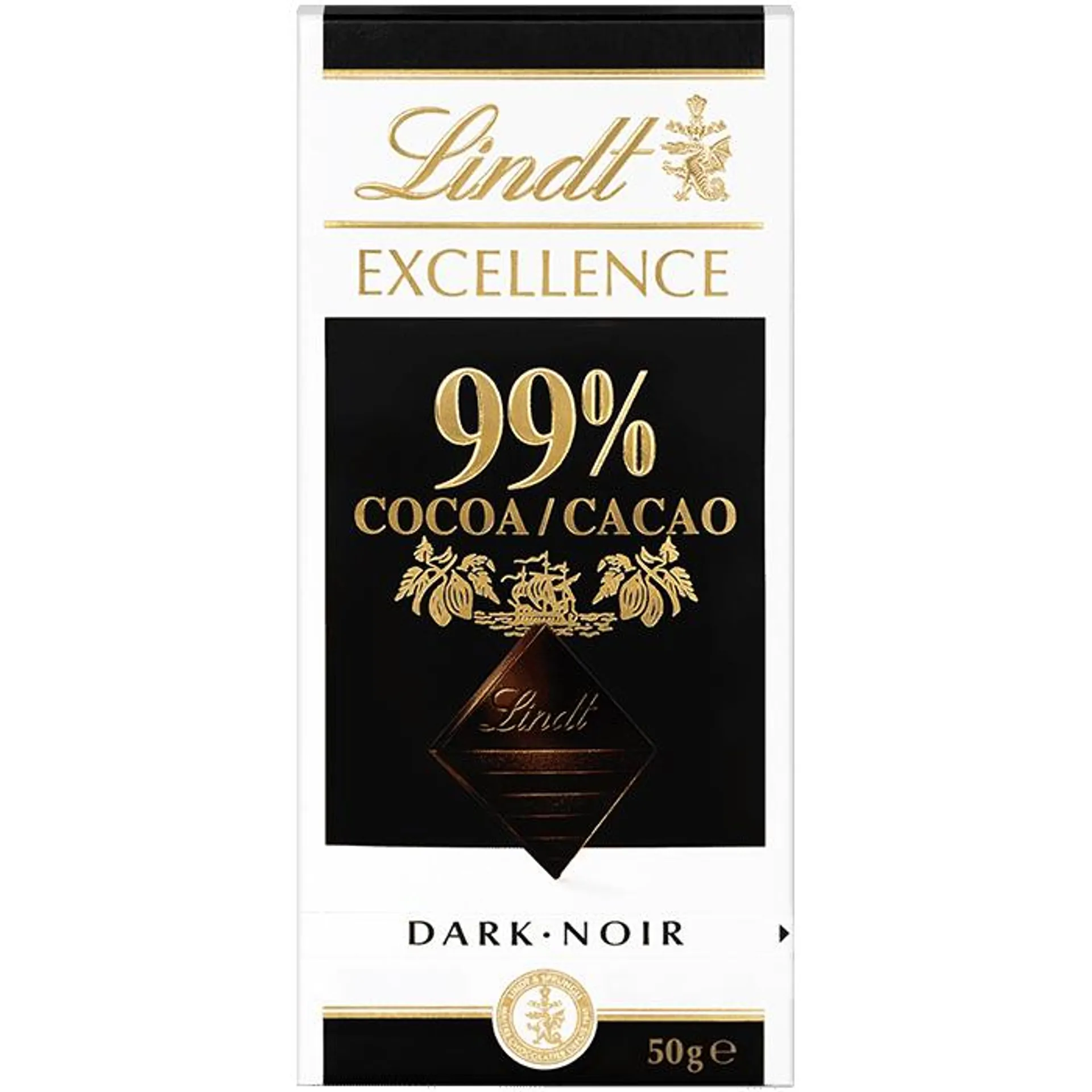 Tableta de Chocolate Excellence 99% Cacao 50g - Lindt