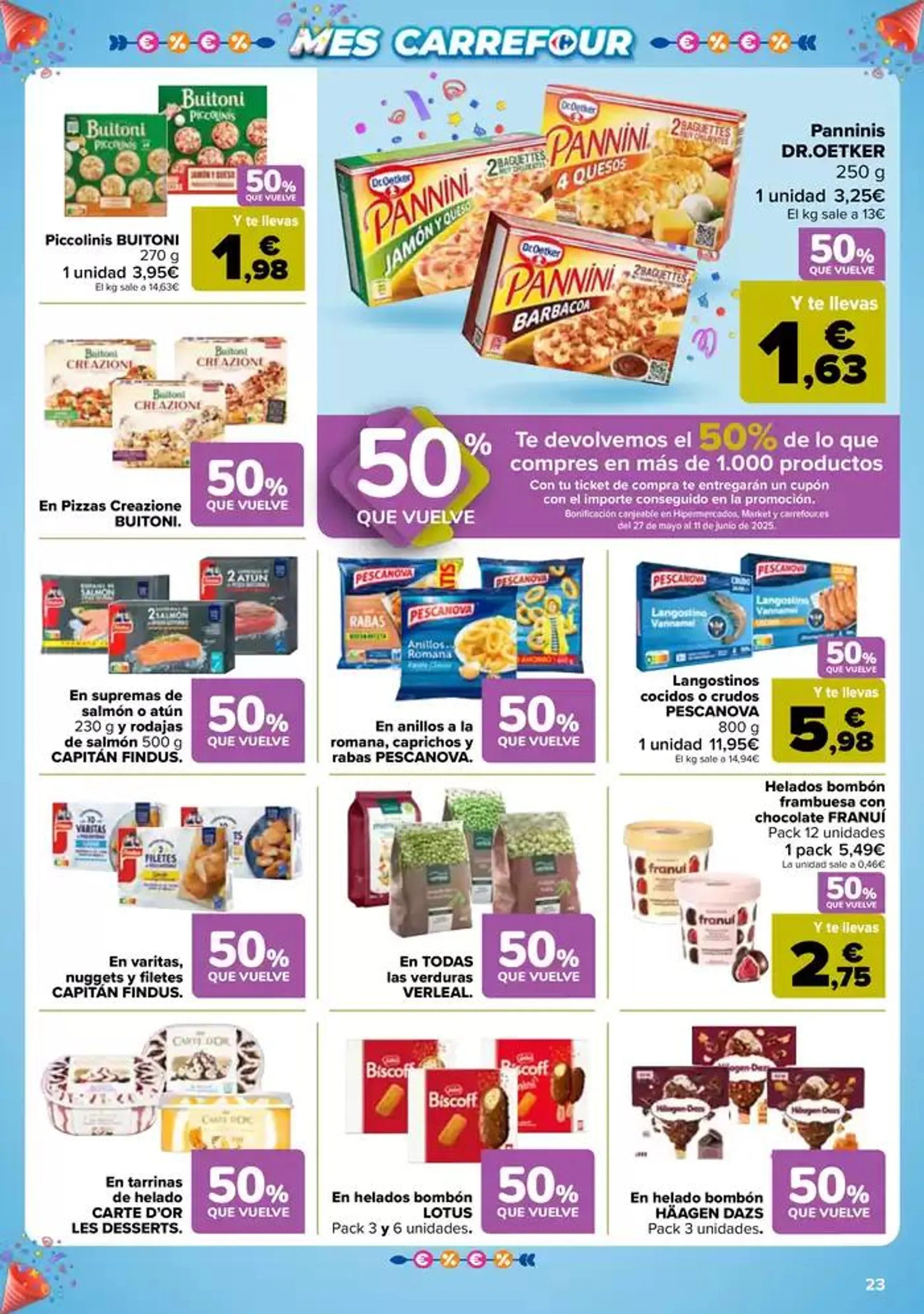 Catálogo de 50% QUE VUELVE + 2ªUD. AL -50% 13 de mayo al 26 de mayo 2025 - Página 23