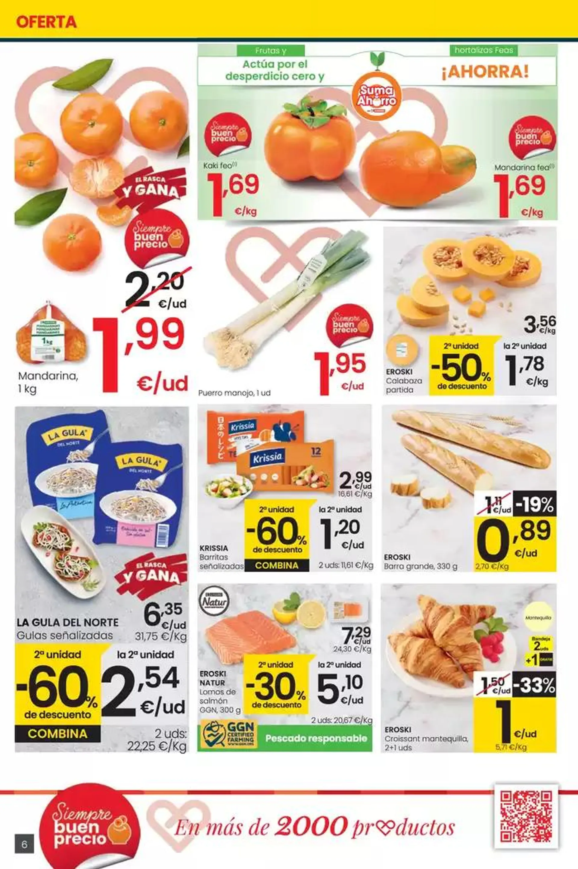 Catálogo de Más de 2000 productos, SIEMPRE A BUEN PRECIO SUPERMERCADOS EROSKI 31 de octubre al 12 de noviembre 2024 - Página 6