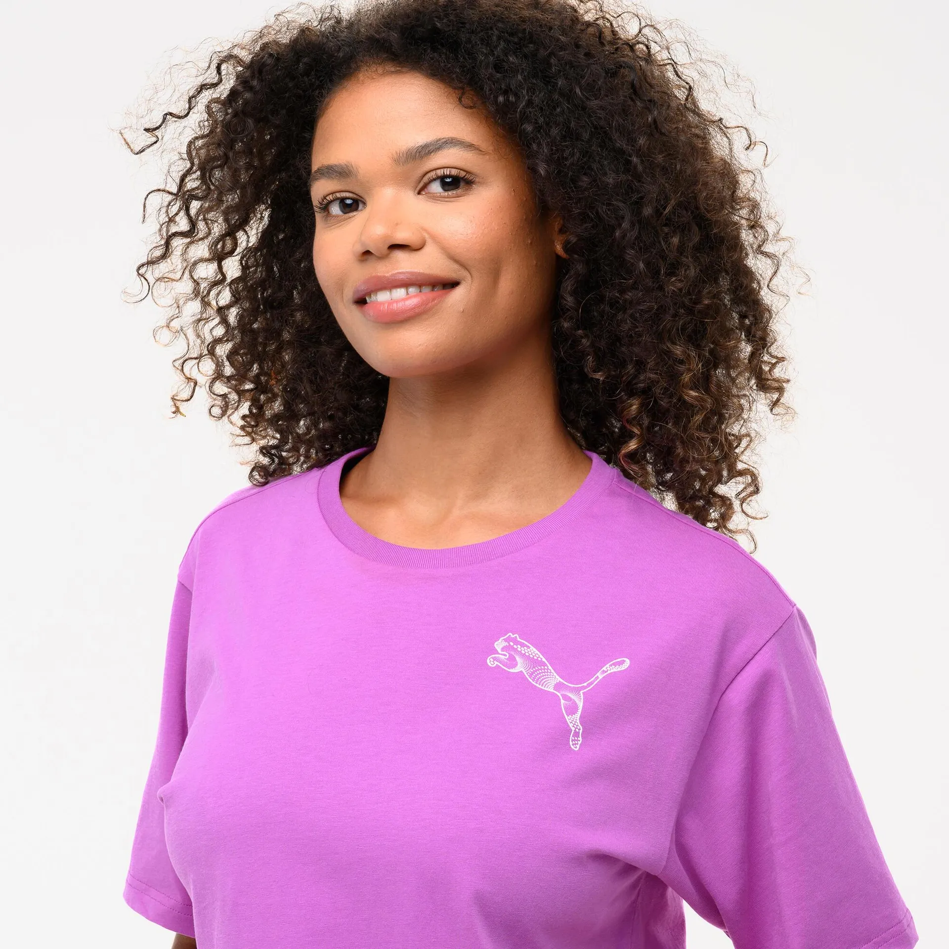 Camiseta Mujer Rosa Manga Corta Algodón