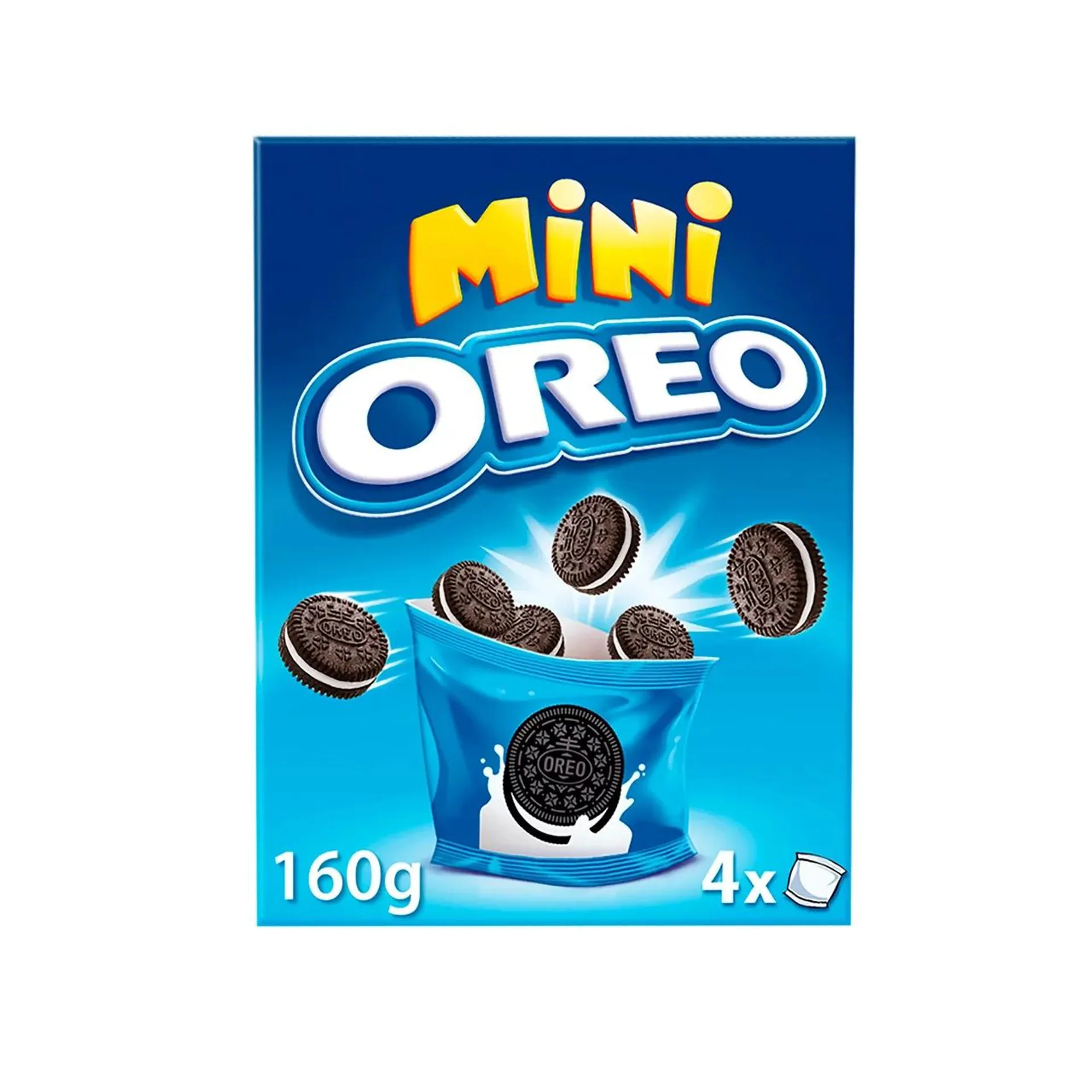 OREO Galletas Mini de cacao rellenas de crema de vainilla 160 g.