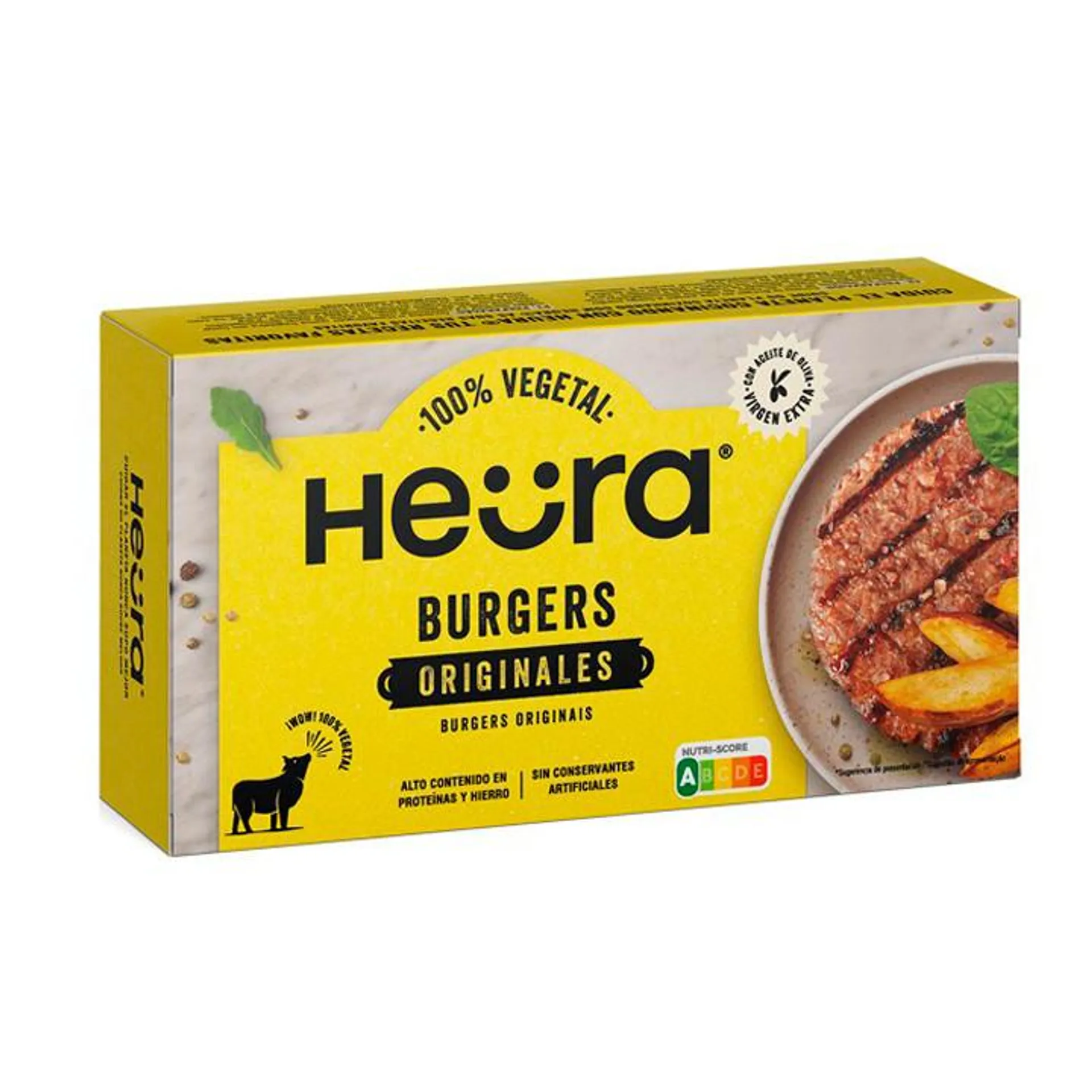 Hamburguesa 100% vegetal Heura